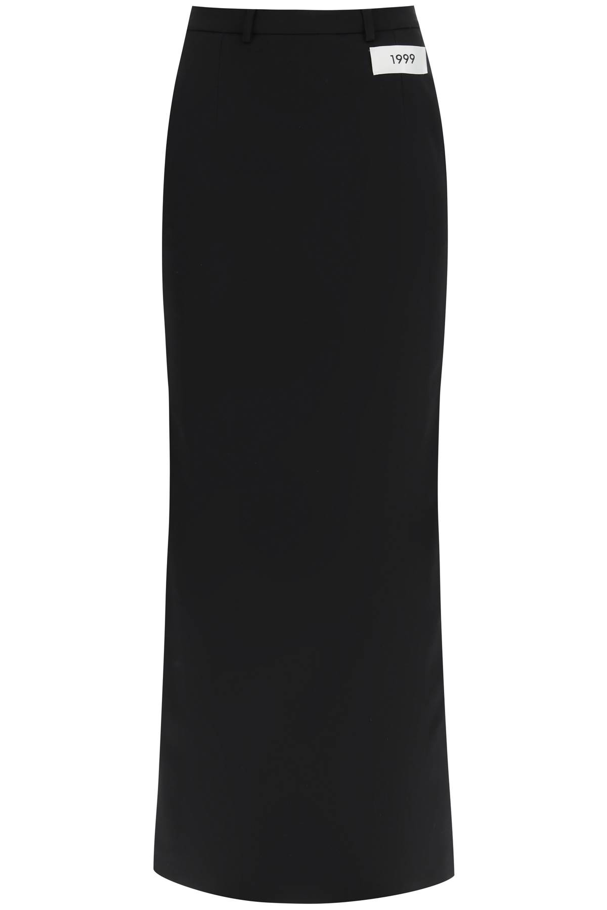 Dolce & Gabbana Kim Dolce&gabbana Side-zip Maxi Skirt In Nero (black)