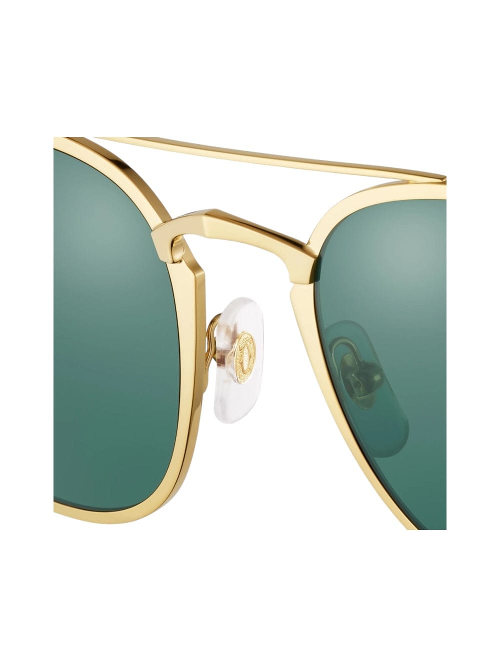 Shop Cartier Ct 0012 - Gold Sunglasses