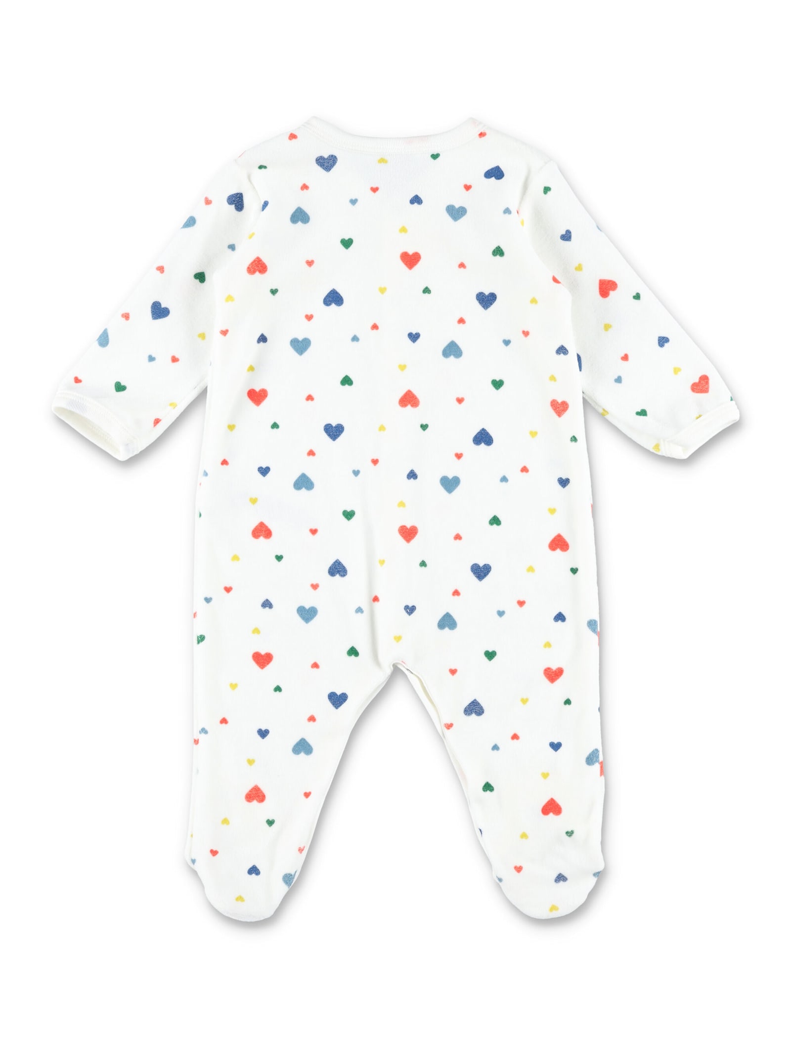 Petit Bateau Kid - Printed Velour Pyjama Suit In Multi