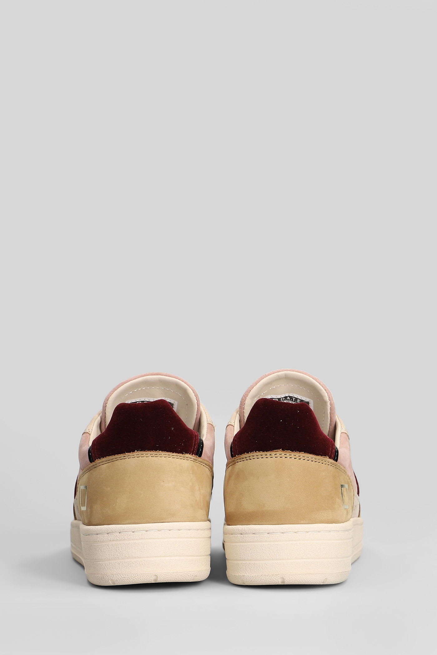 Date Court 2.0 Sneakers In Taupe Suede And Fabric In Multi