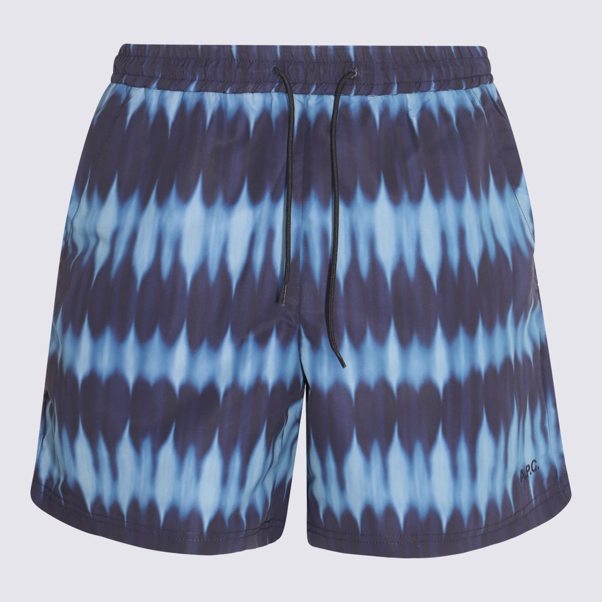 Shop Apc Dark Blue Swim Shorts
