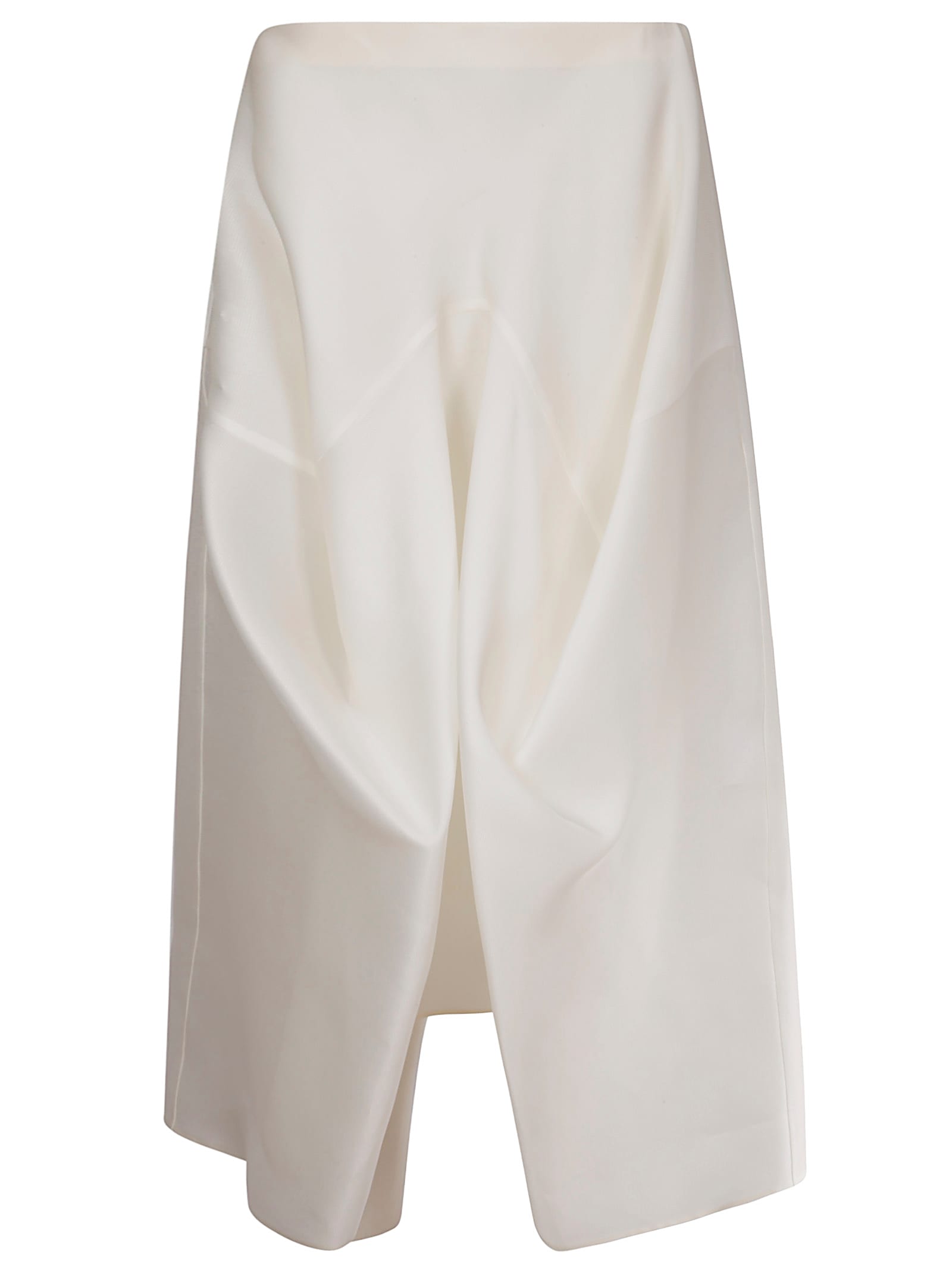 Shop Khaite Sawyer Skirt In Chalk