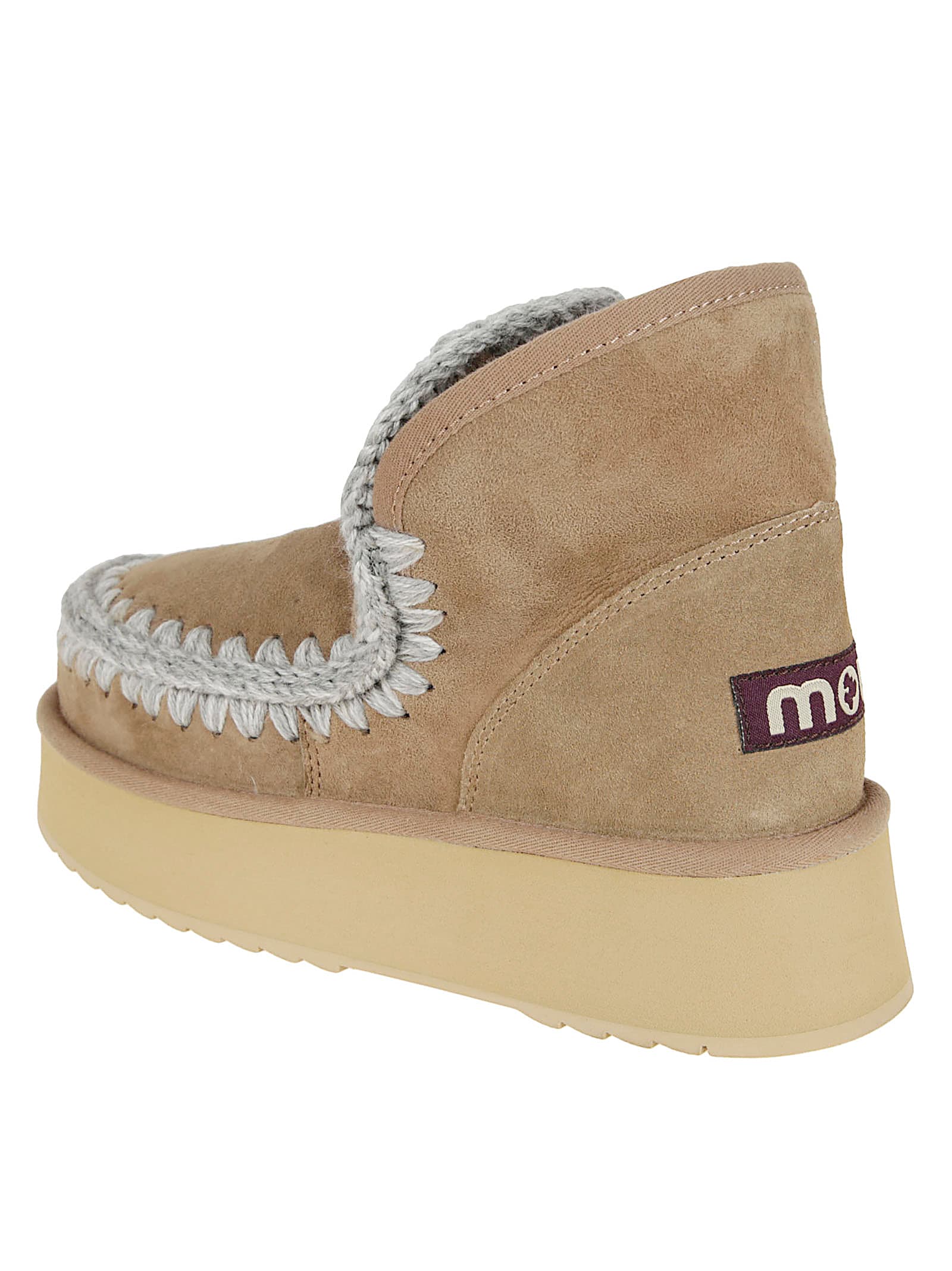 Mou Mini Eskimo Platform Boot In Gold