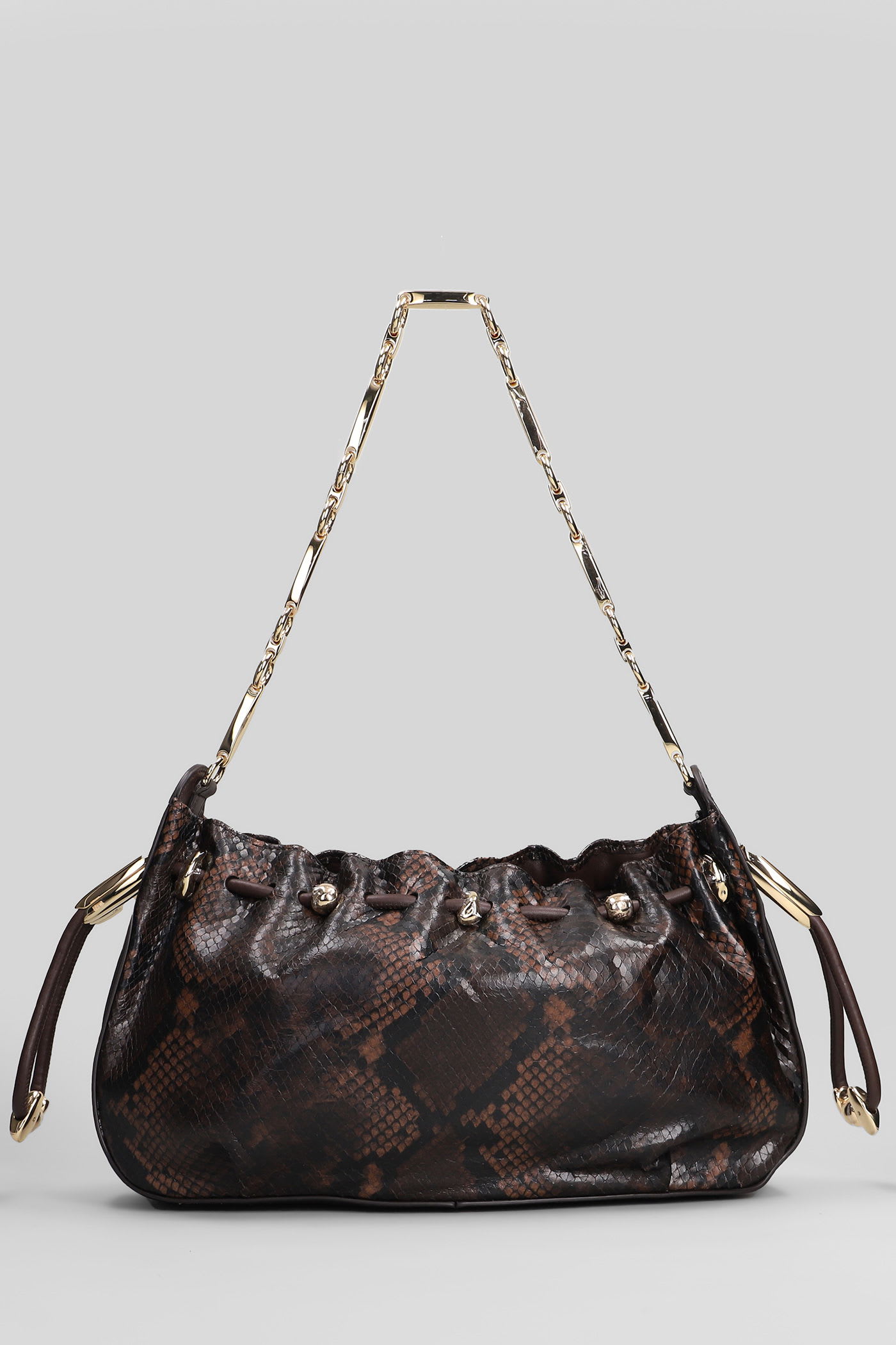 Zimmermann Halcyon Shoulder Bag In Brown Leather In Brown