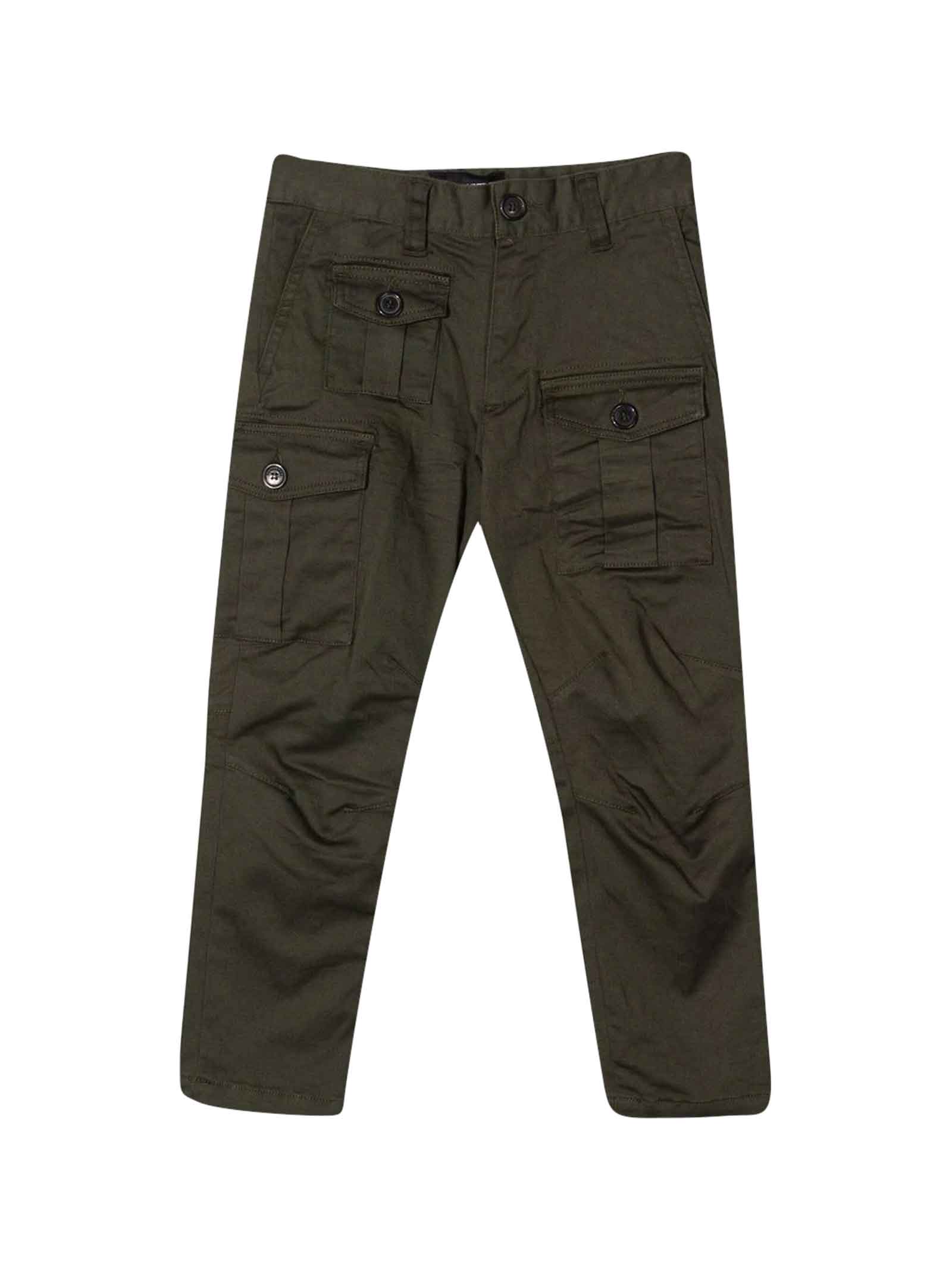 Dsquared2 Military Green Trousers