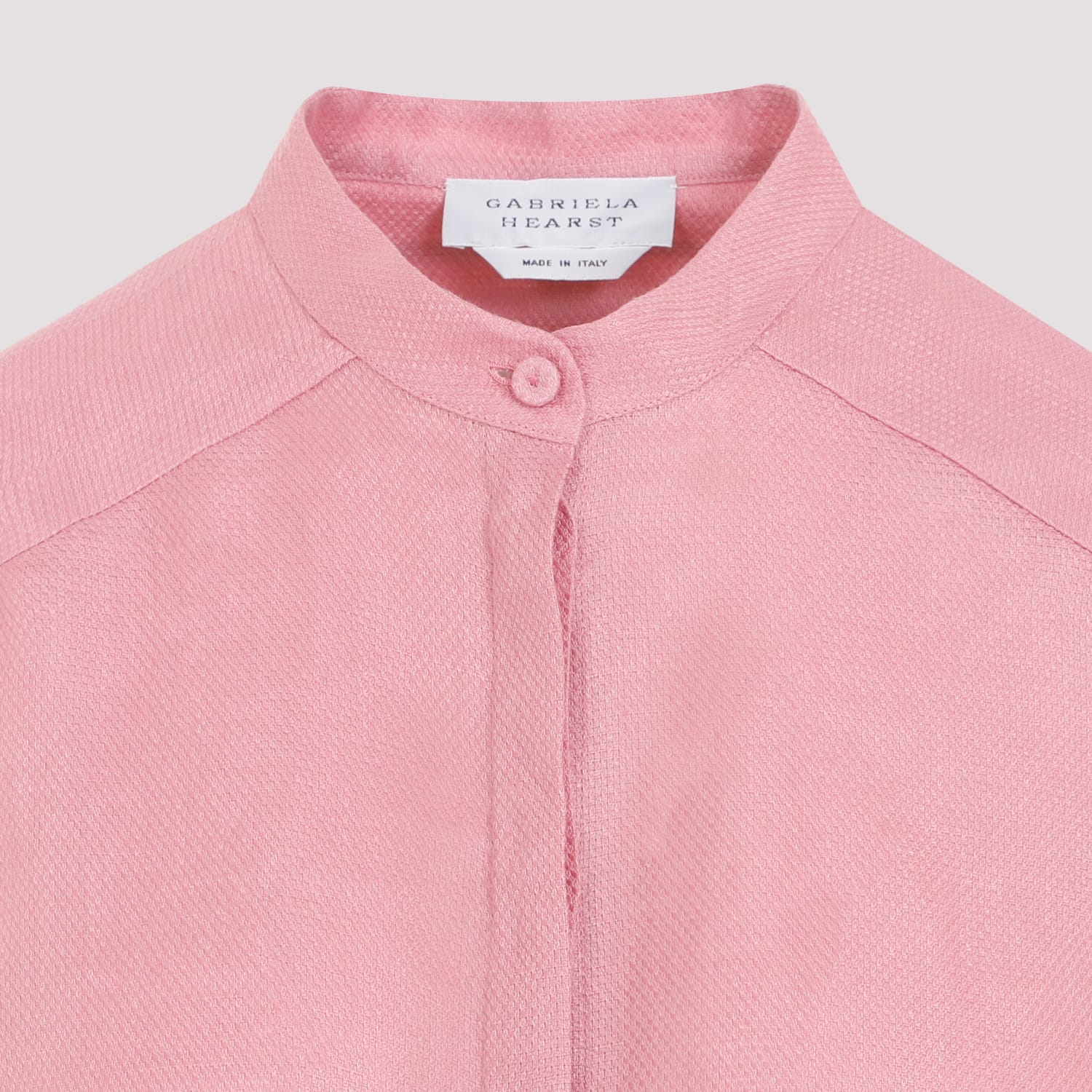 Gabriela Hearst Laetitia Blouse In Rsq Rose Quartz