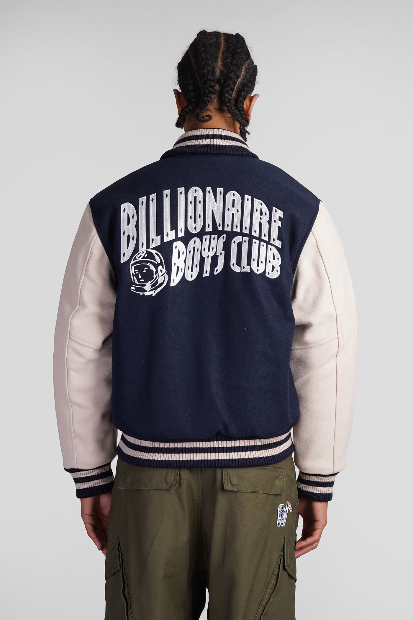 Shop Billionaire Boys Club Bomber In Blue Polyester