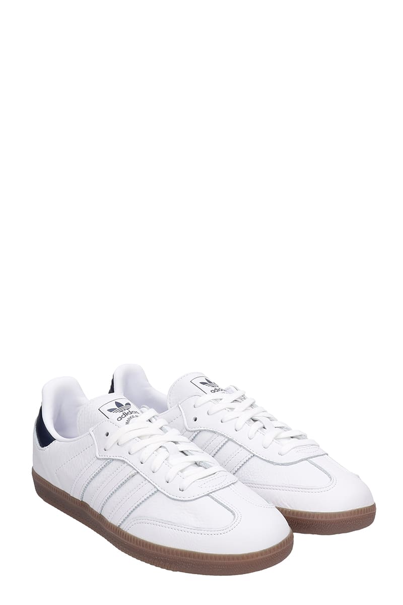 white leather sambas