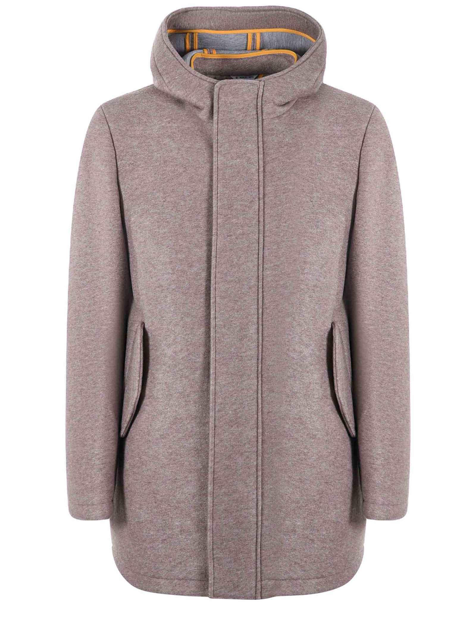 Shop Manuel Ritz Jacket In Dove Grey