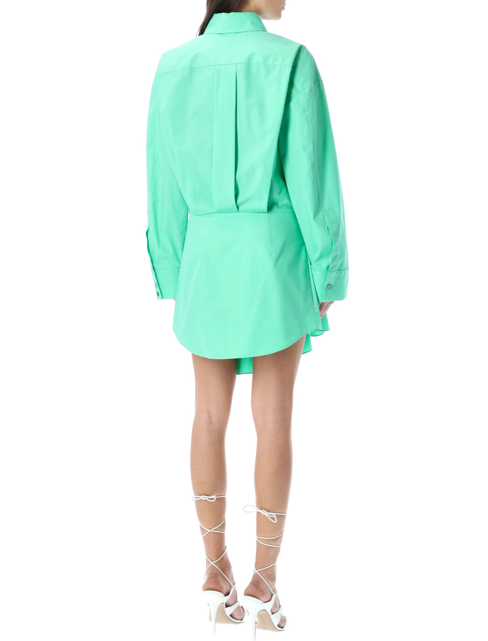 ワンピース THE ATTICO FW22 MINI DRESS ''CANDICE'' (228WCA124_E020361) Attico Candice Button-front Mini Dress In White | ModeSens