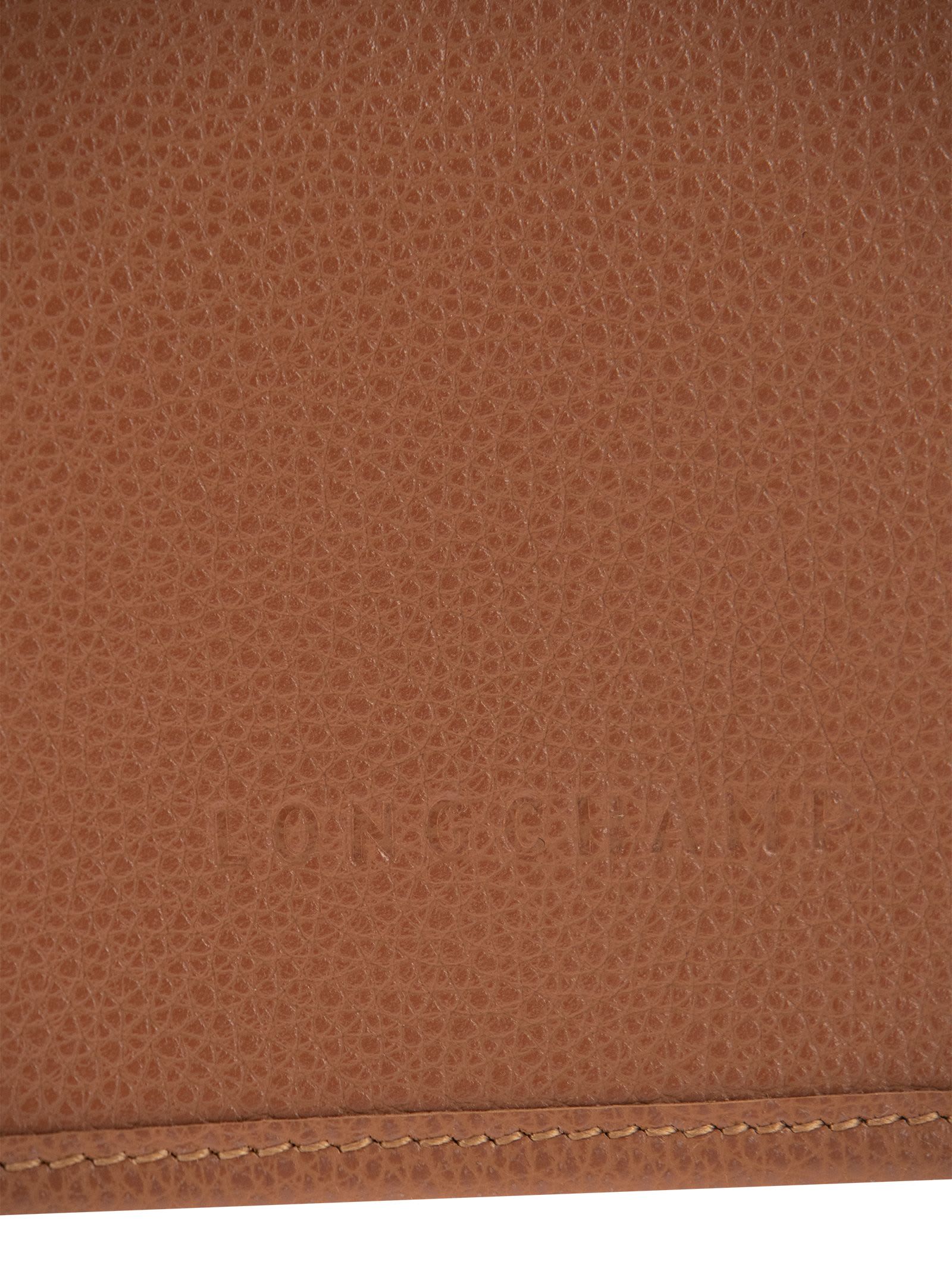Shop Longchamp Le Foulonne - Wallet On Chain In Brown
