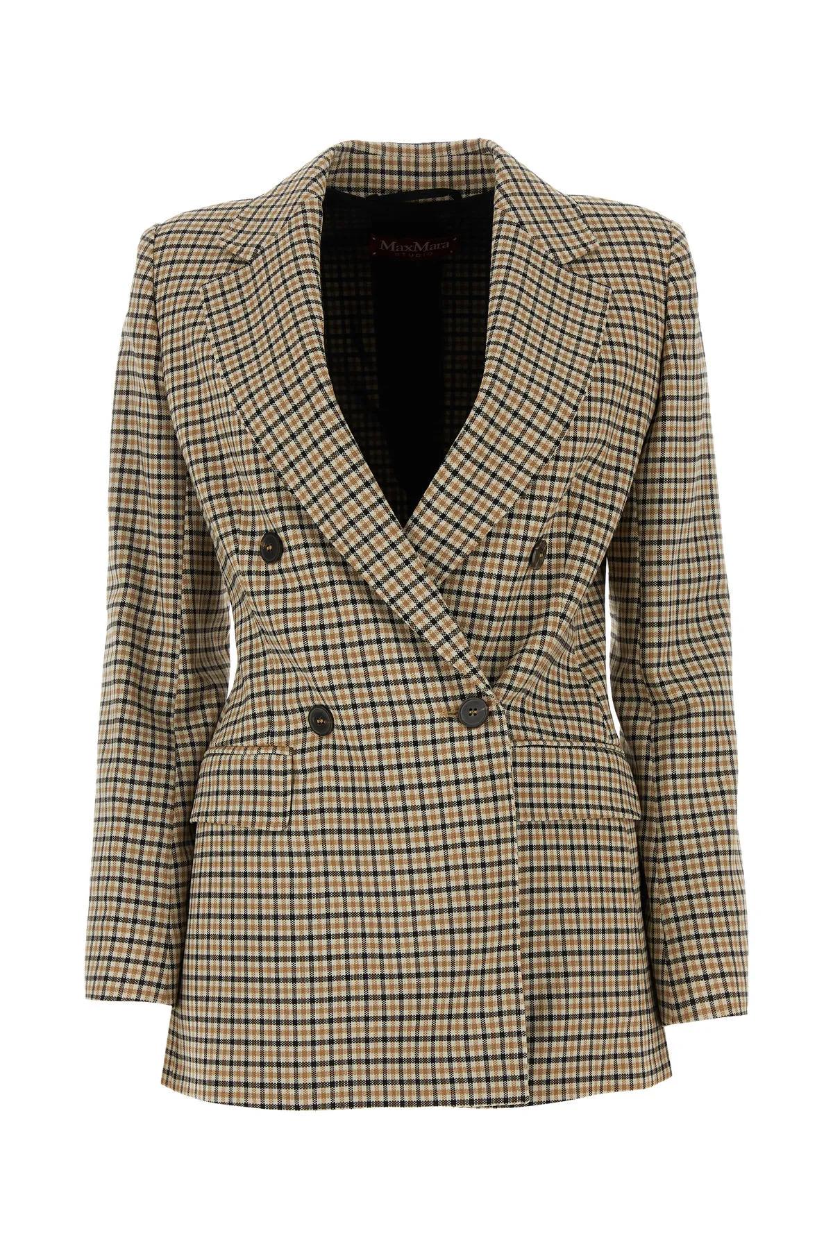 Shop Max Mara Farnese Blazer In Brown