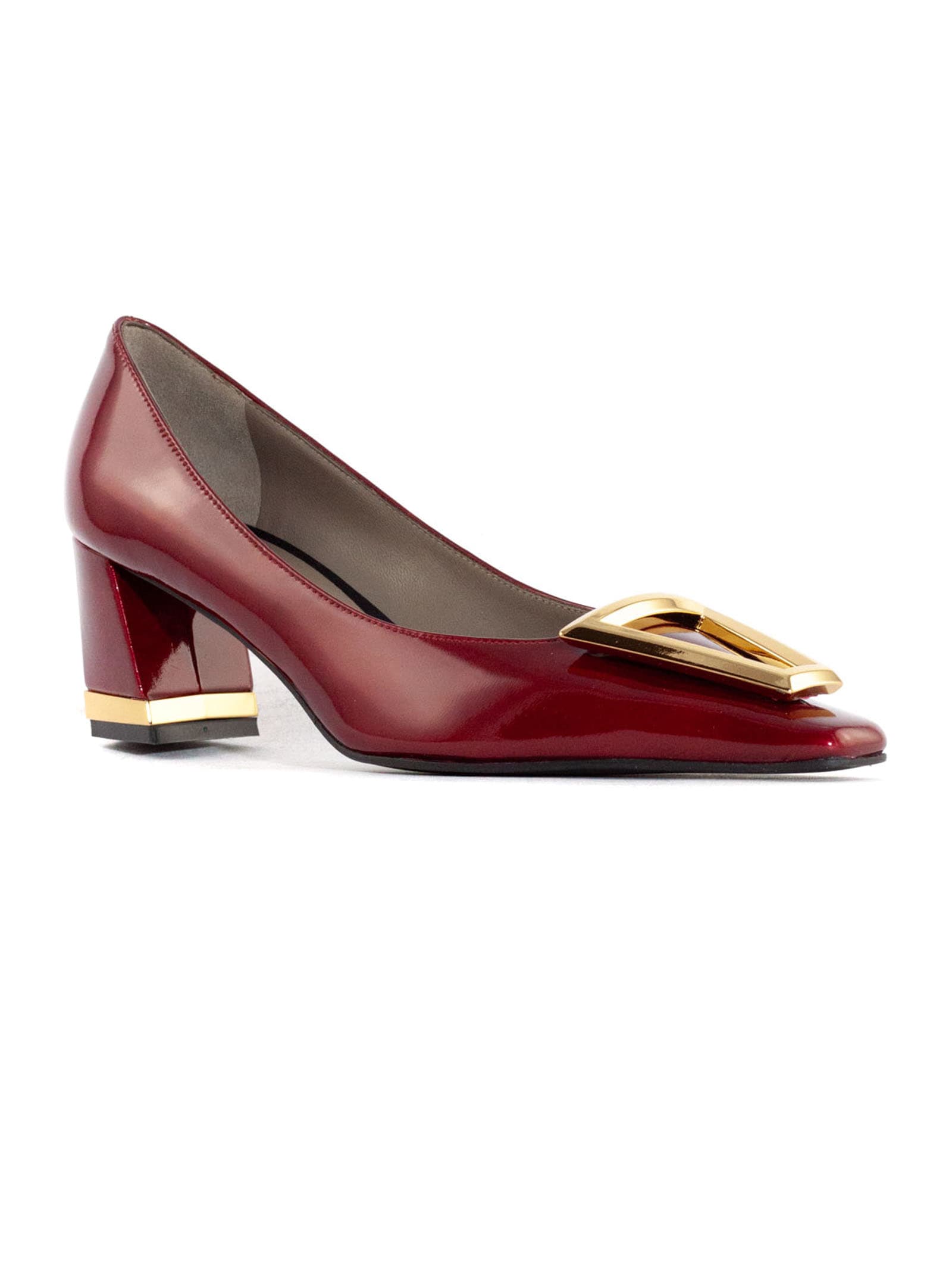 Shop Roberto Festa Red Patent Leather Bricis Pumps