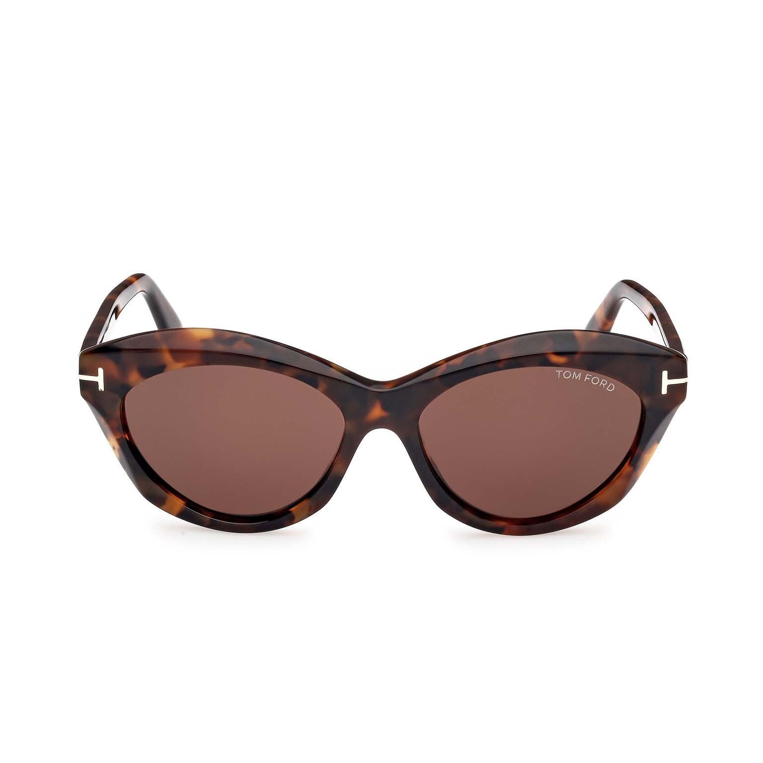 Shop Tom Ford Sunglasses In Havana/marrone