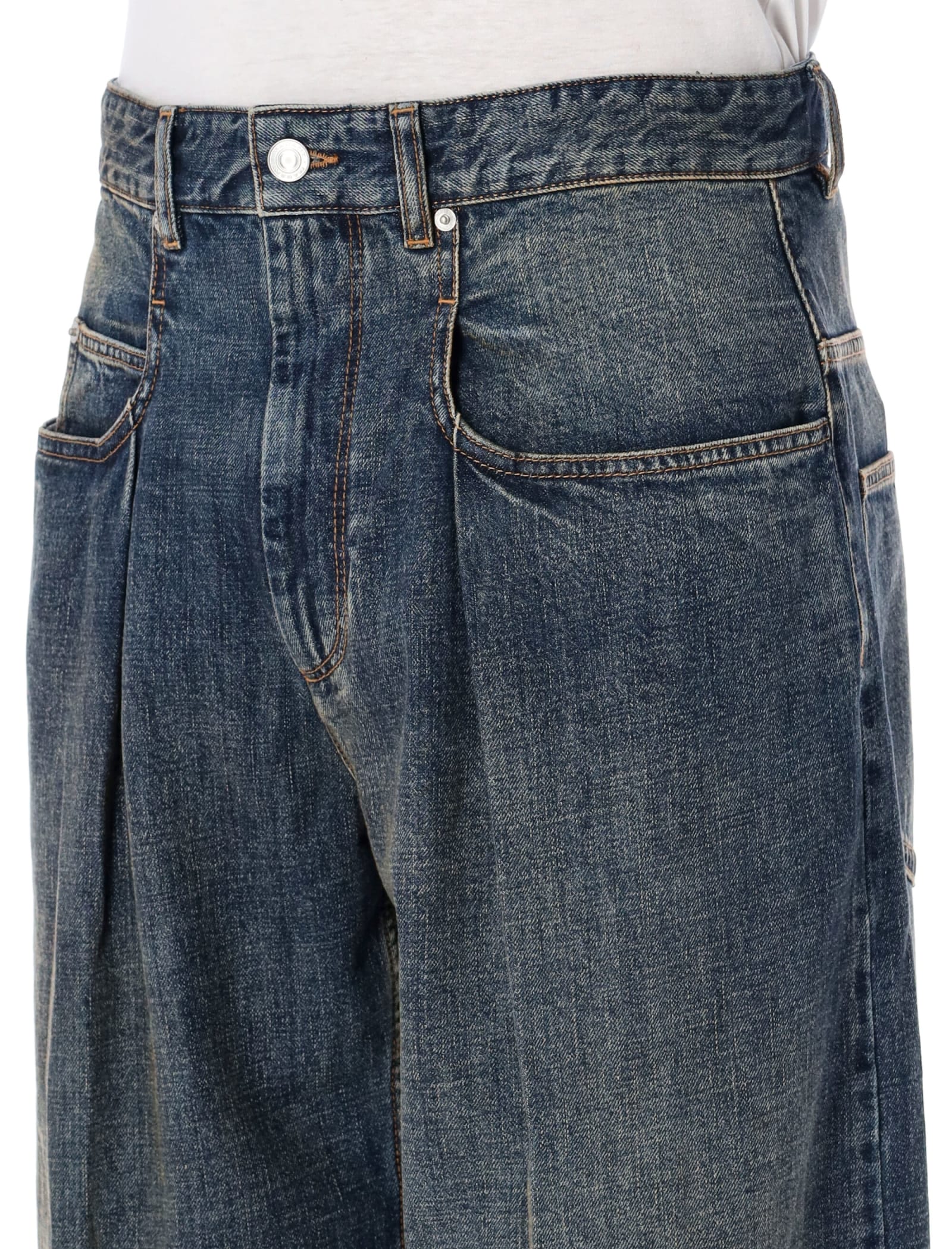 Shop Isabel Marant Janel Jeans In Dark Blue