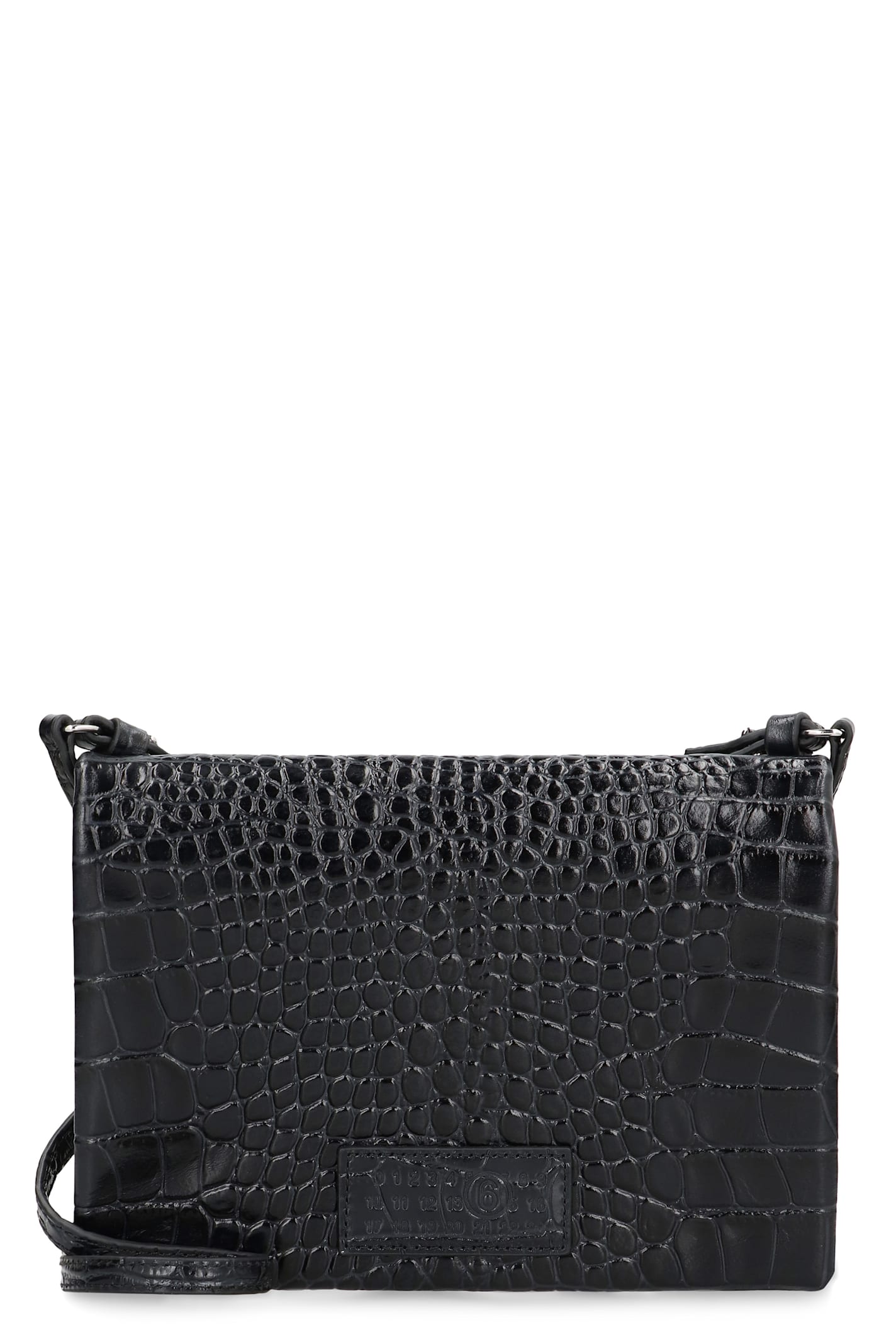 Mm6 Maison Margiela Shoulder Bag Made Of Leather In Black