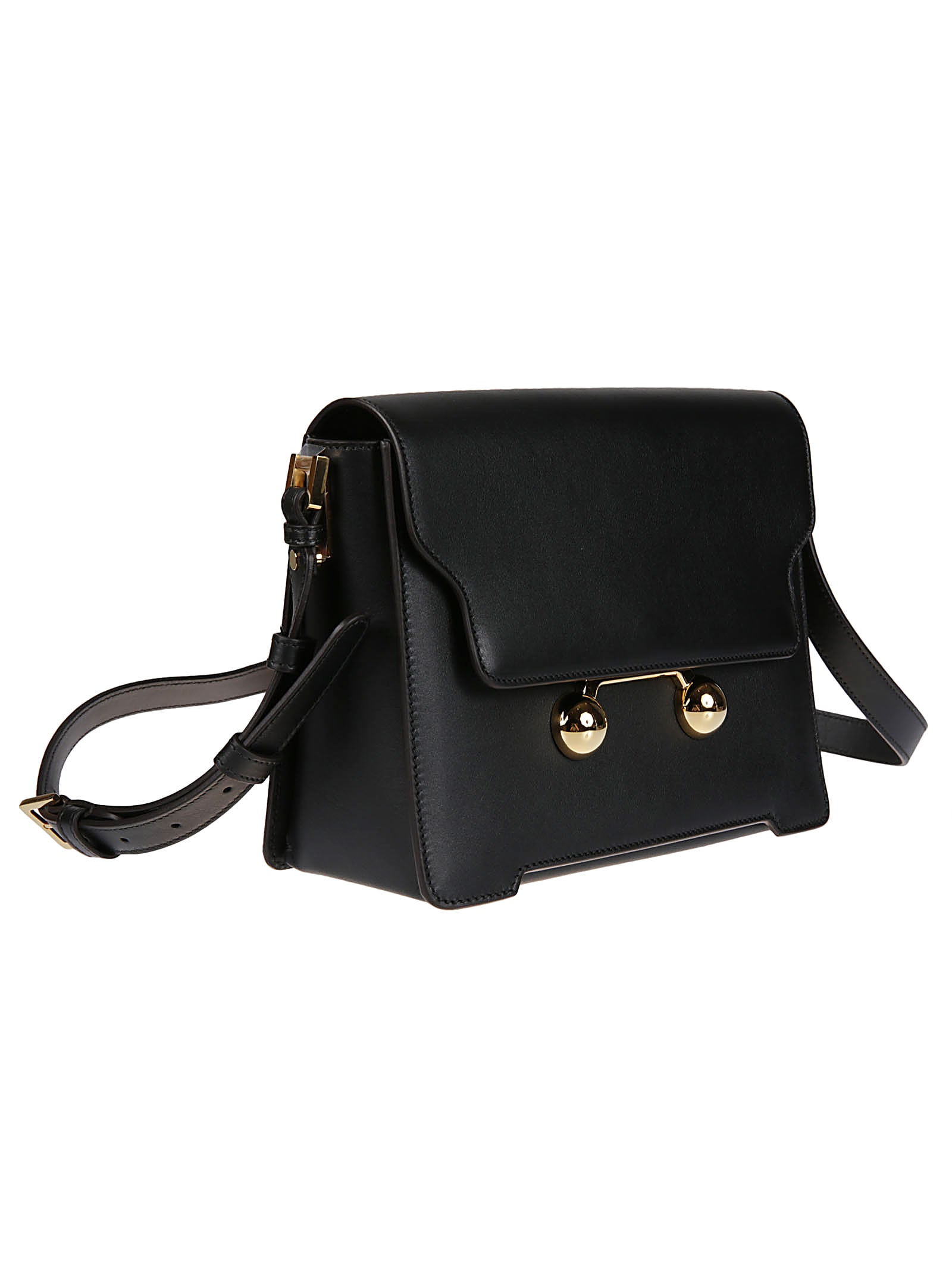 Shop Marni Trunkaroo Medium Bag In Black