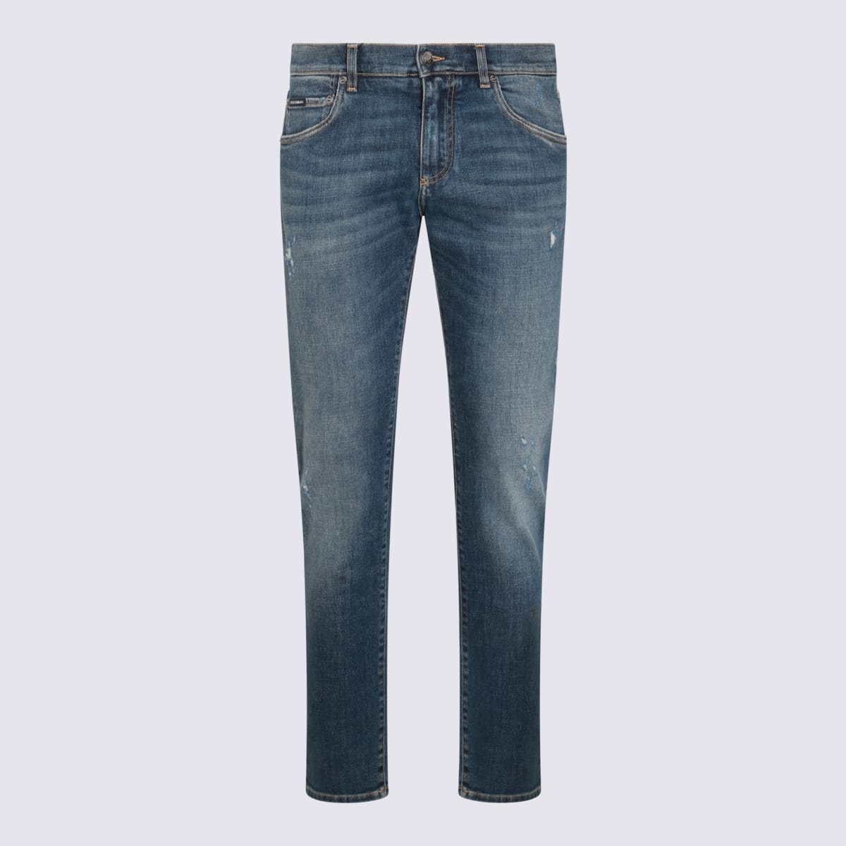 Shop Dolce & Gabbana Blue Cotton Denim Jeans In Variante Abbinata