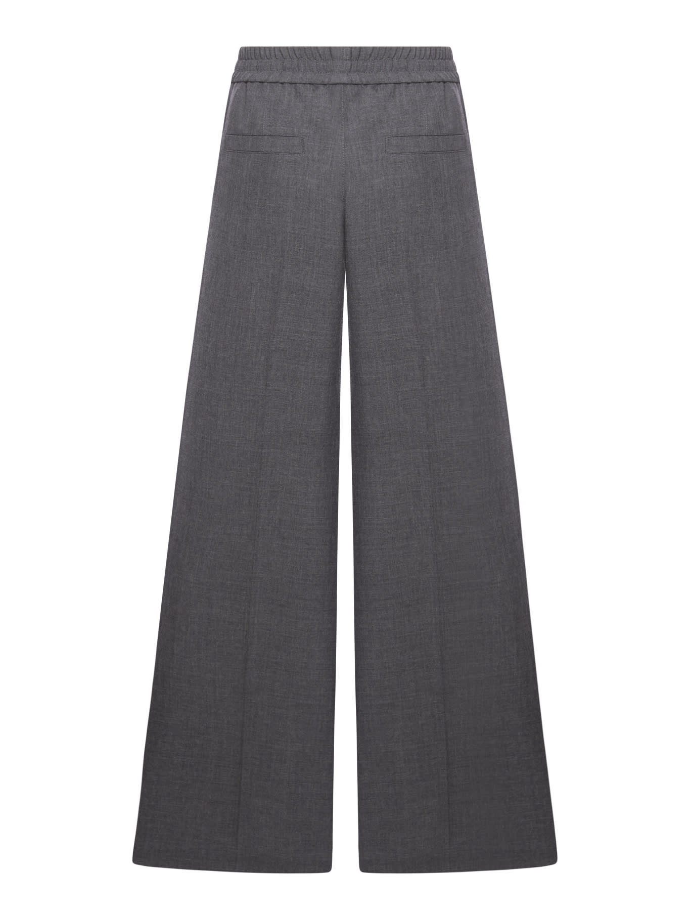 Shop Brunello Cucinelli Pin Tuck Trousers In Dark Grey