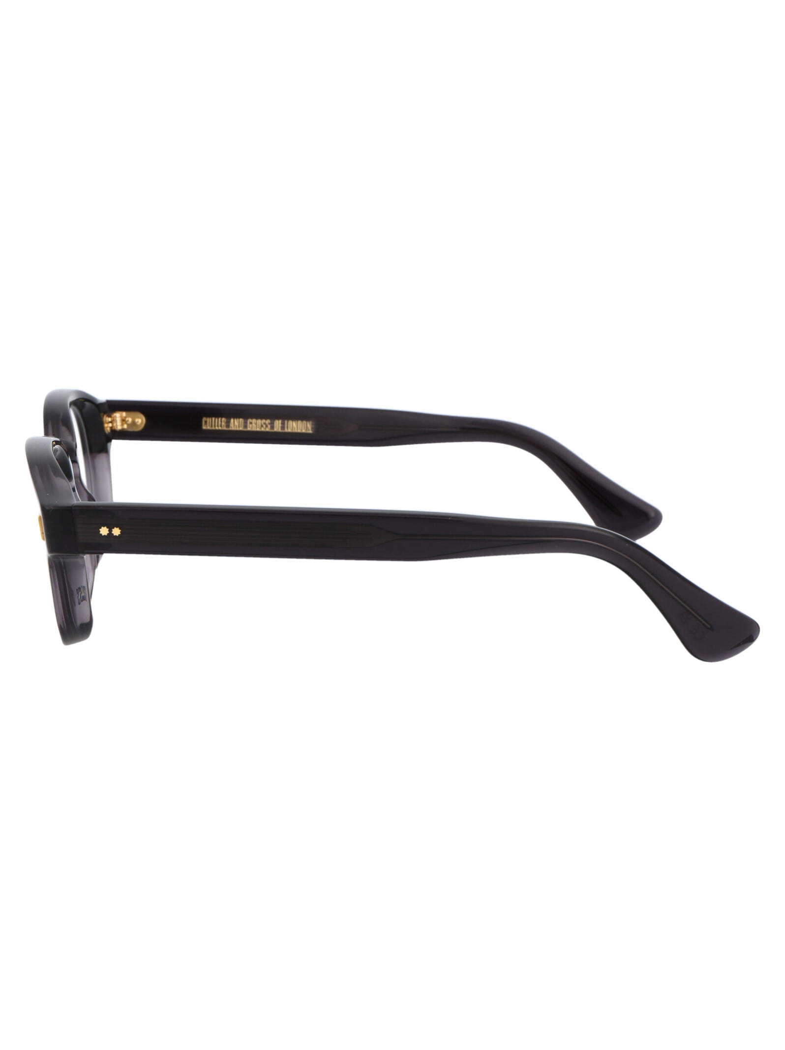 Cutler And Gross Dark Grey Acetate Glasses In Brown