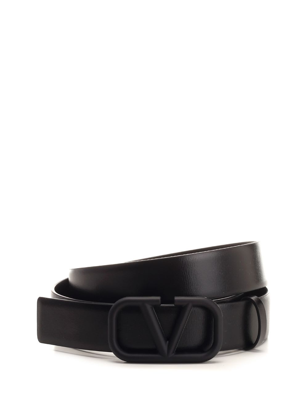 Shop Valentino Vlogo Signature Belt In Black