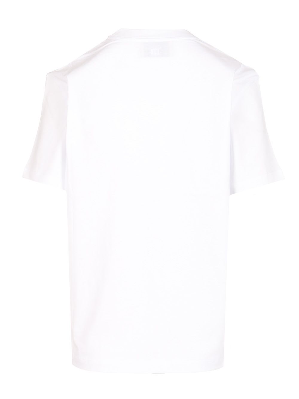 Ami Alexandre Mattiussi Ami Paris Ami De Coeur White Oversize T Shirt