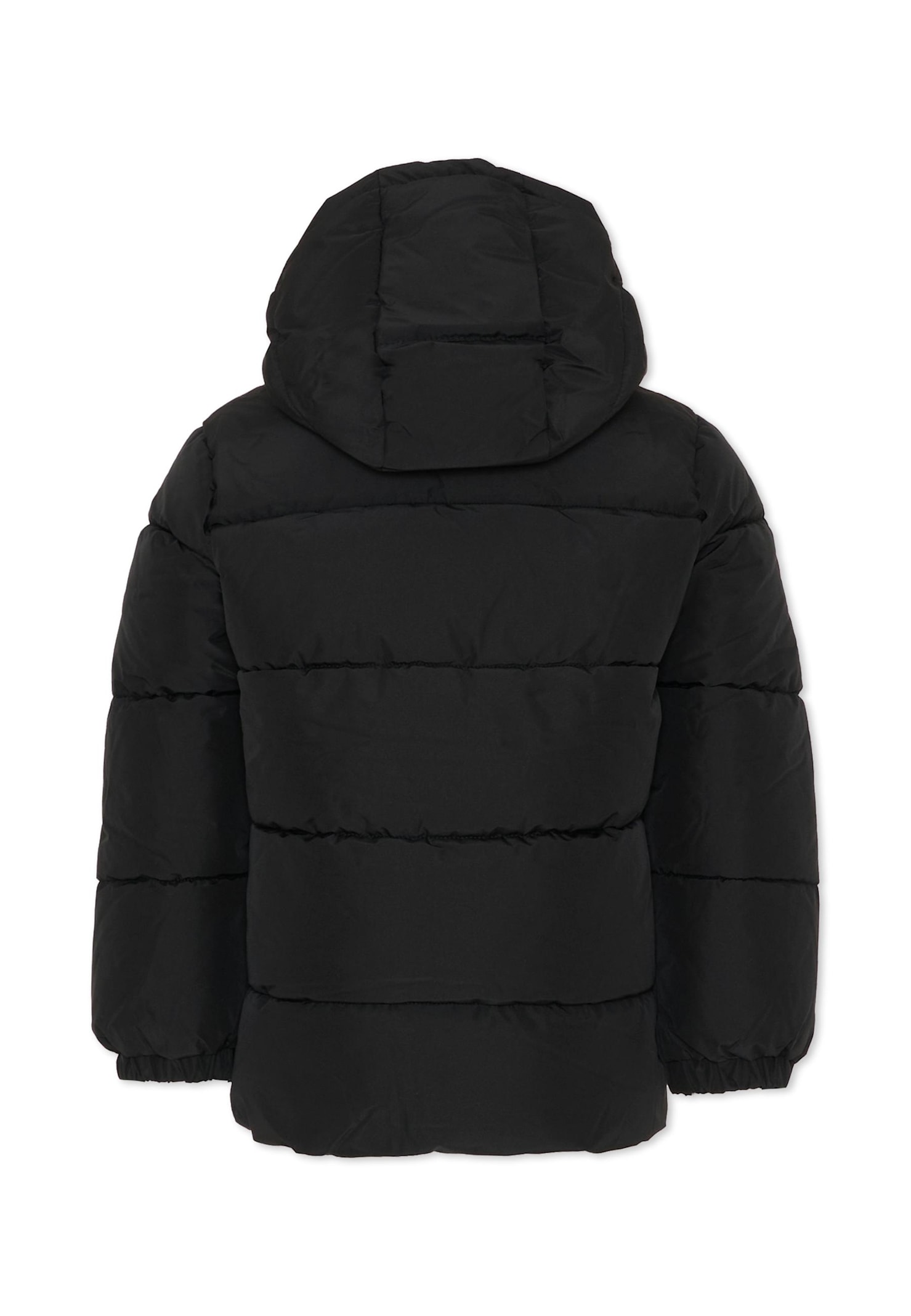Hugo Boss Black Down Jacket For Boy With Logo In Black
