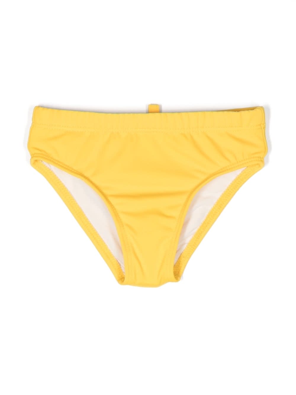 Dsquared2 Babies' Swimsuit With Print In Yellow