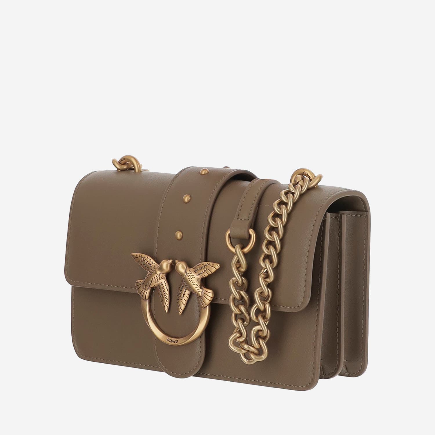 Pinko Love One Mini Crossbody Bag In Brown