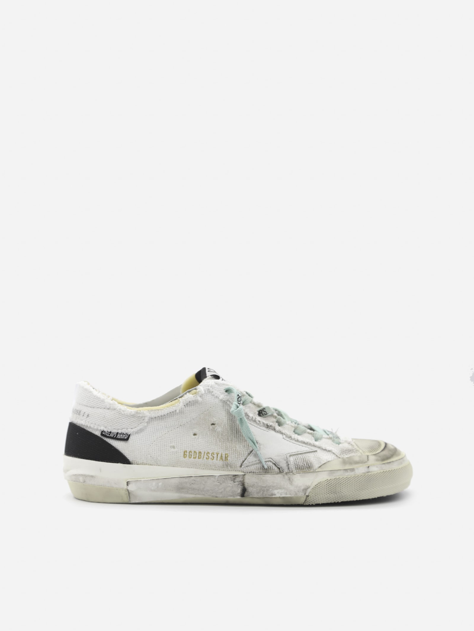 Golden Goose Superstar Sneakers In Cotton With Leather Inserts