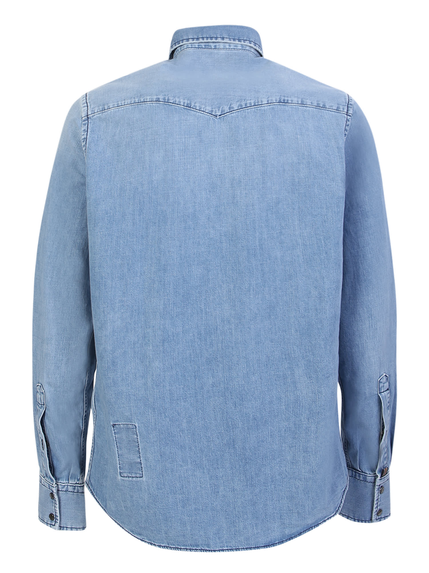 Shop Jacob Cohen Light Blue Western Demin Shirt By Jacob Cohã«n