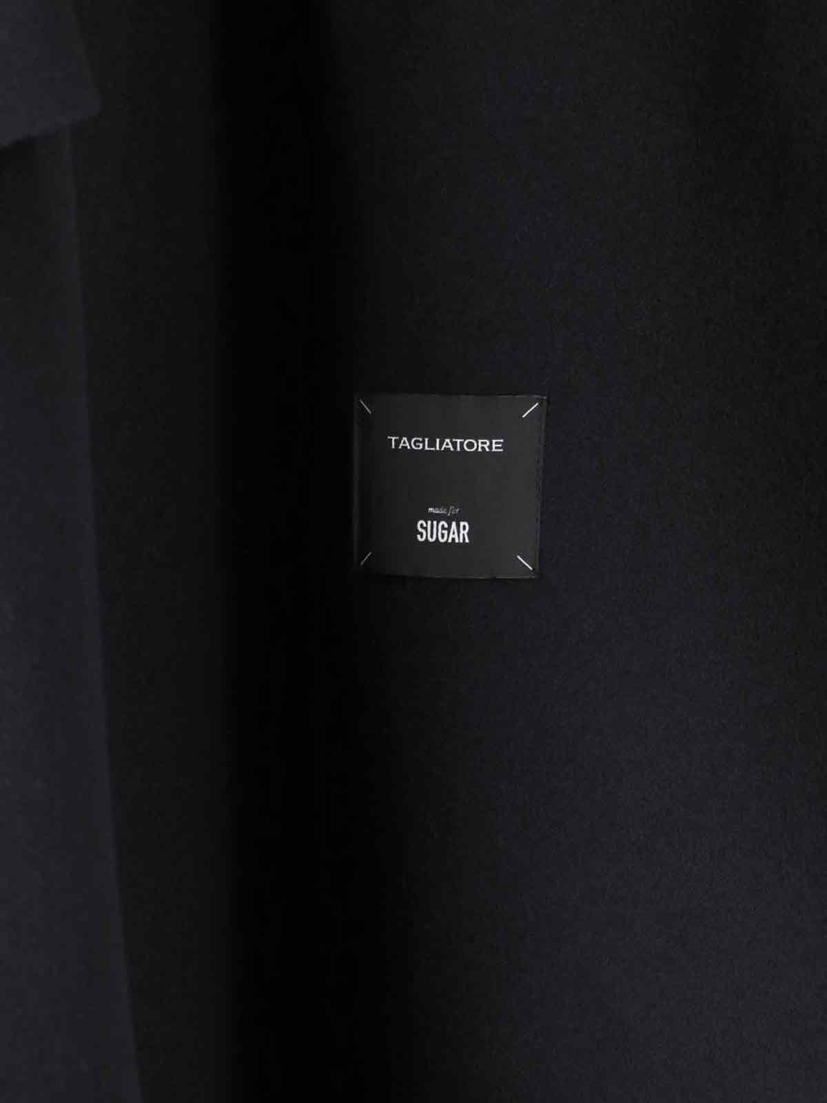 Tagliatore Casual Jacket With Button Detailing And Flap Pockets In Black