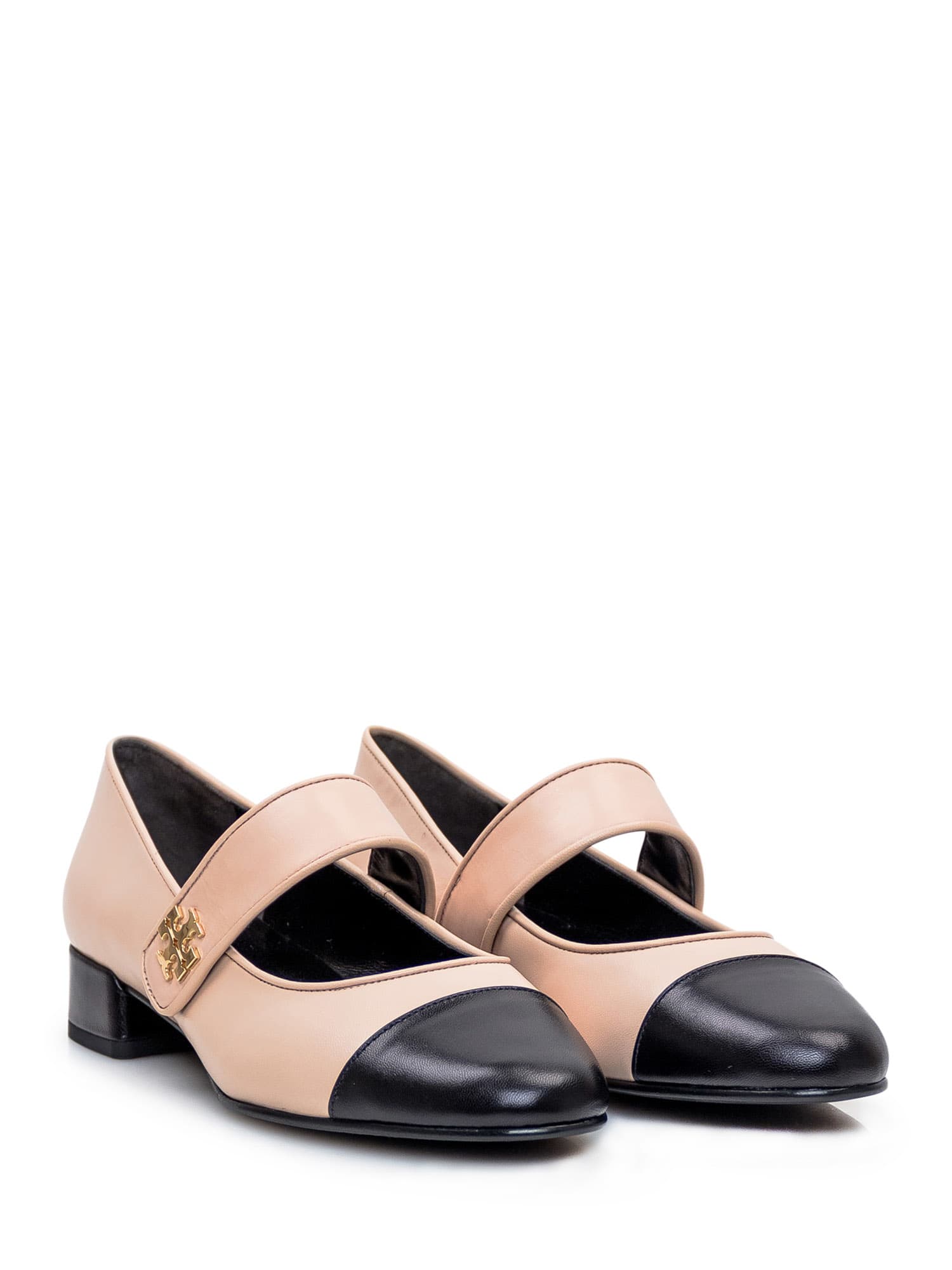 Shop Tory Burch Mary Jane Ballerina In Rose Pink/perfect Black