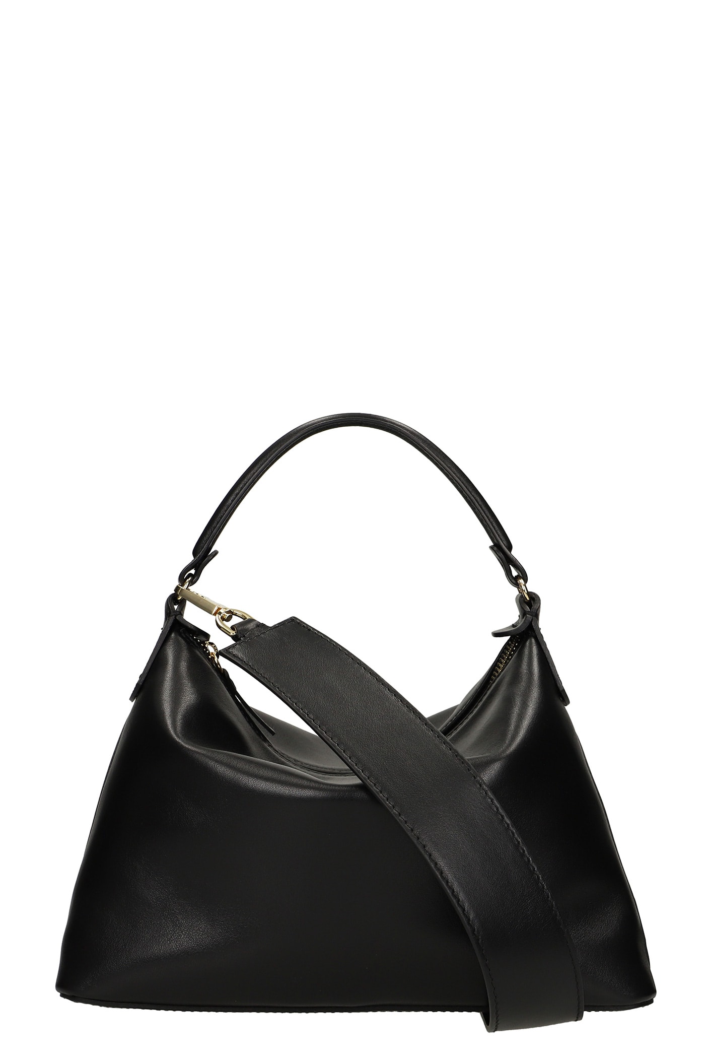Liu-Jo Hobo Small Shoulder Bag In Black Leather