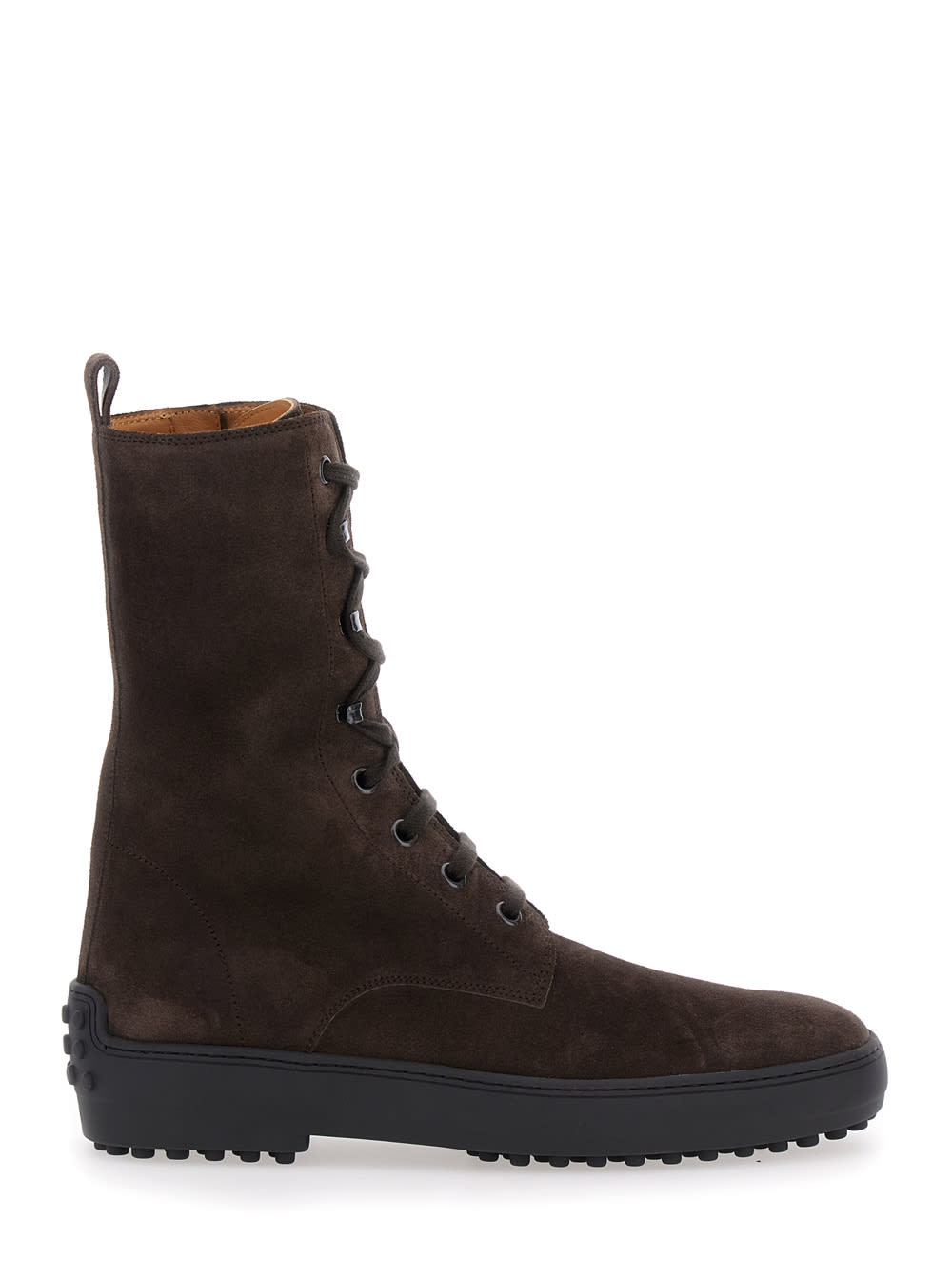 Tod's Brown Suede Winter Ankle Boots In Brown