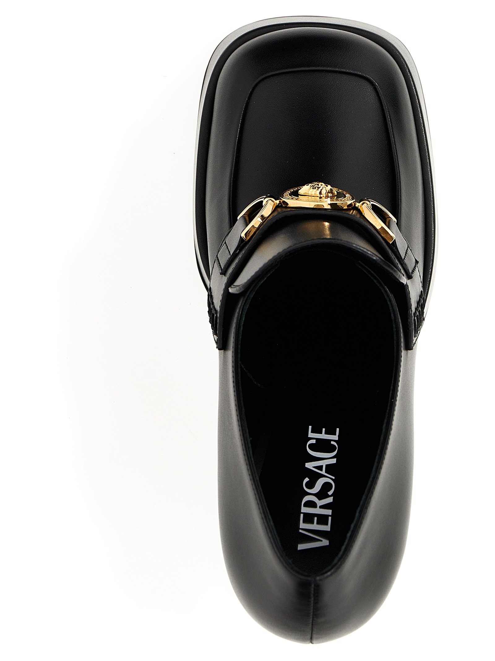 Shop Versace Medusa 95 Pumps In Black