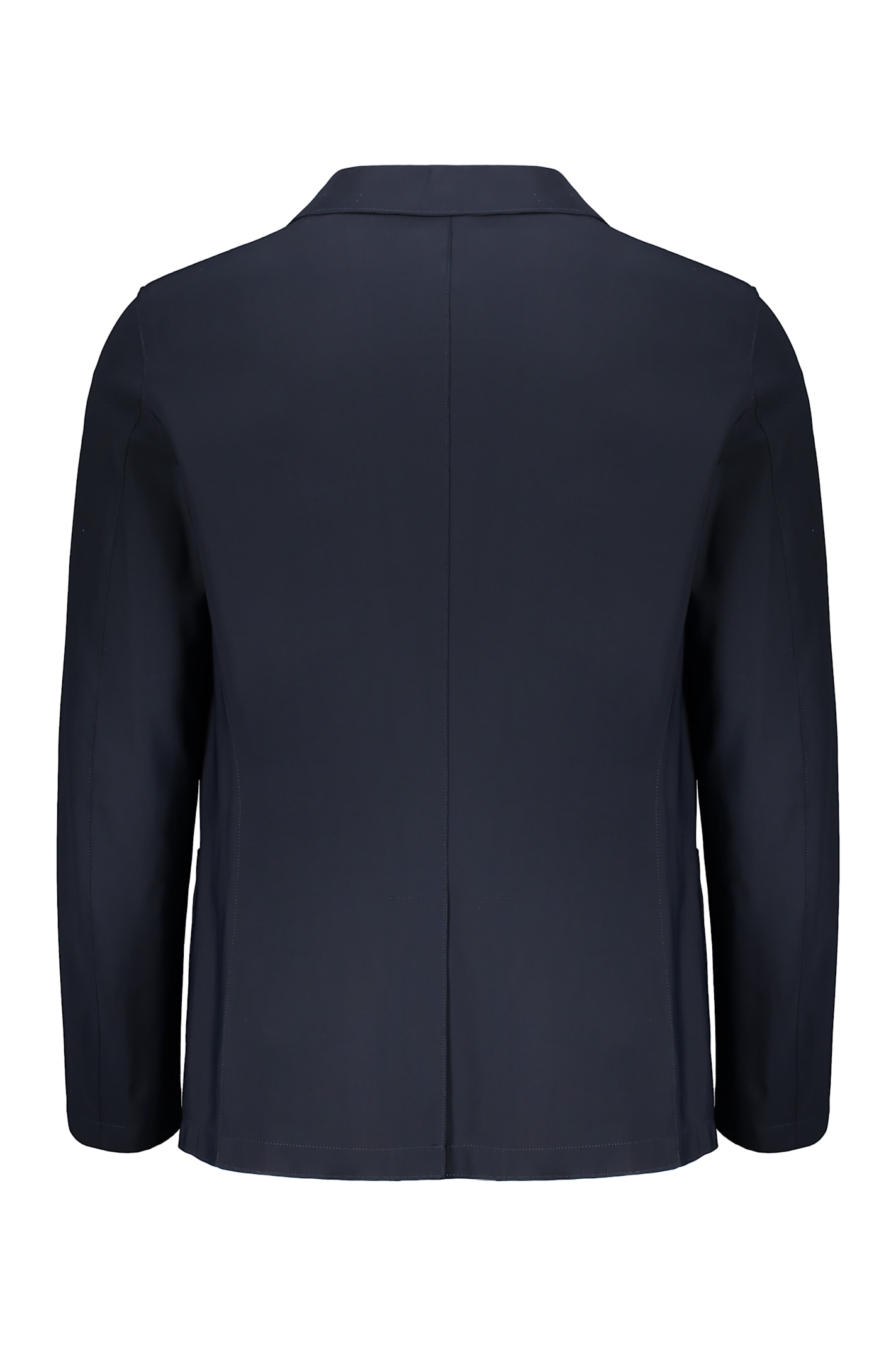 Herno Single-breasted Two-button Blazer In Blue