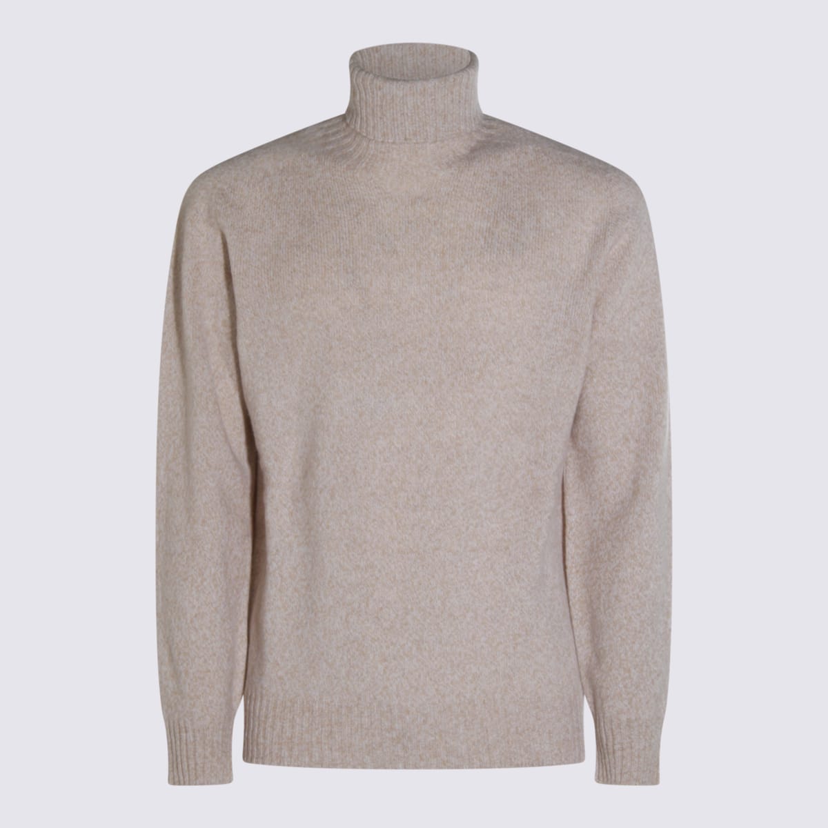Beige Wool Knitwear