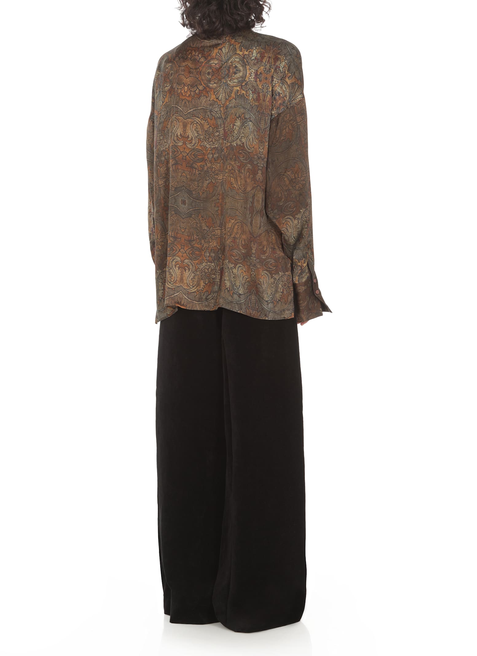 UMA WANG TOP WITH FLORAL PATTERN 