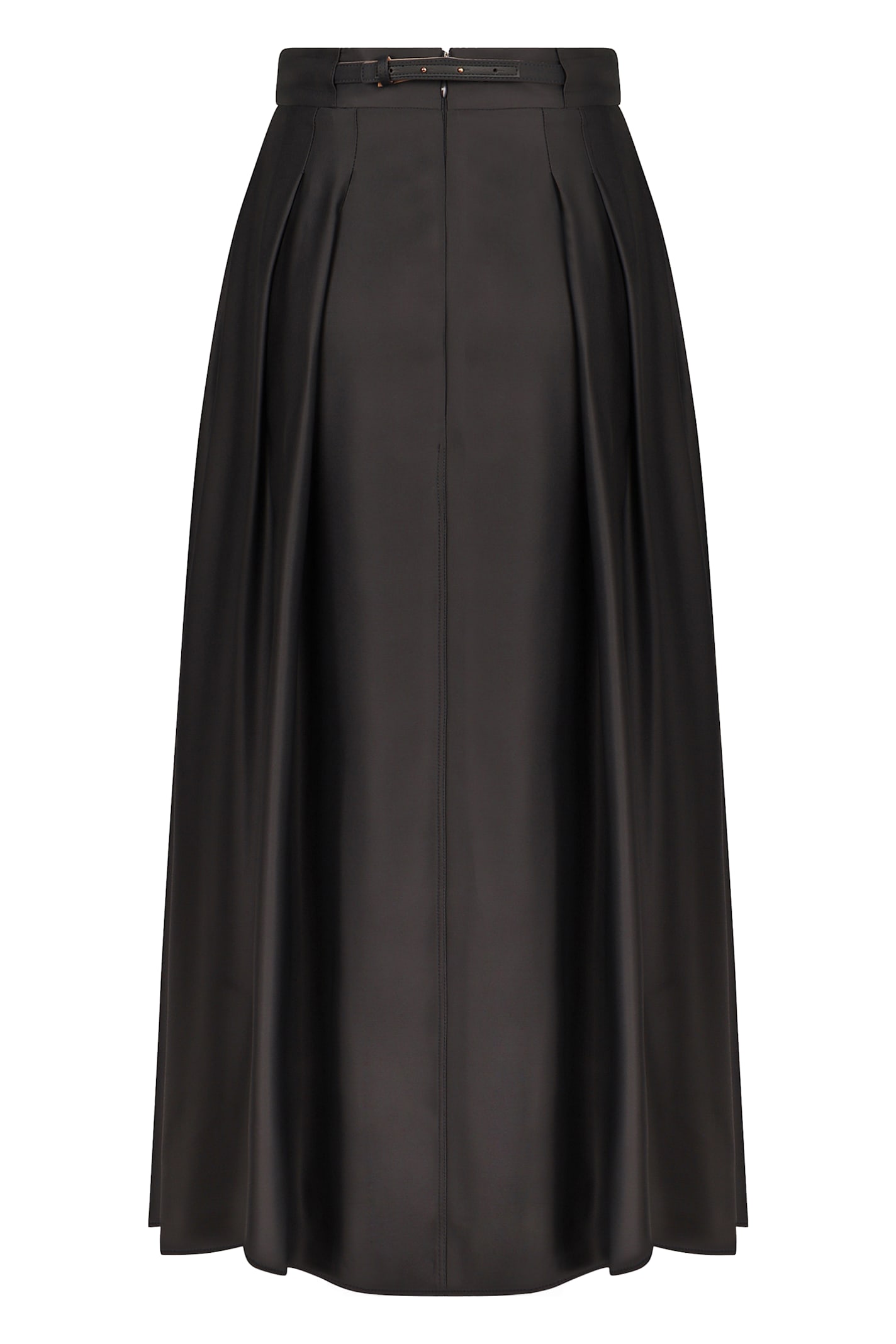 Elisabetta Franchi High-waisted Maxi Skirt In Grey