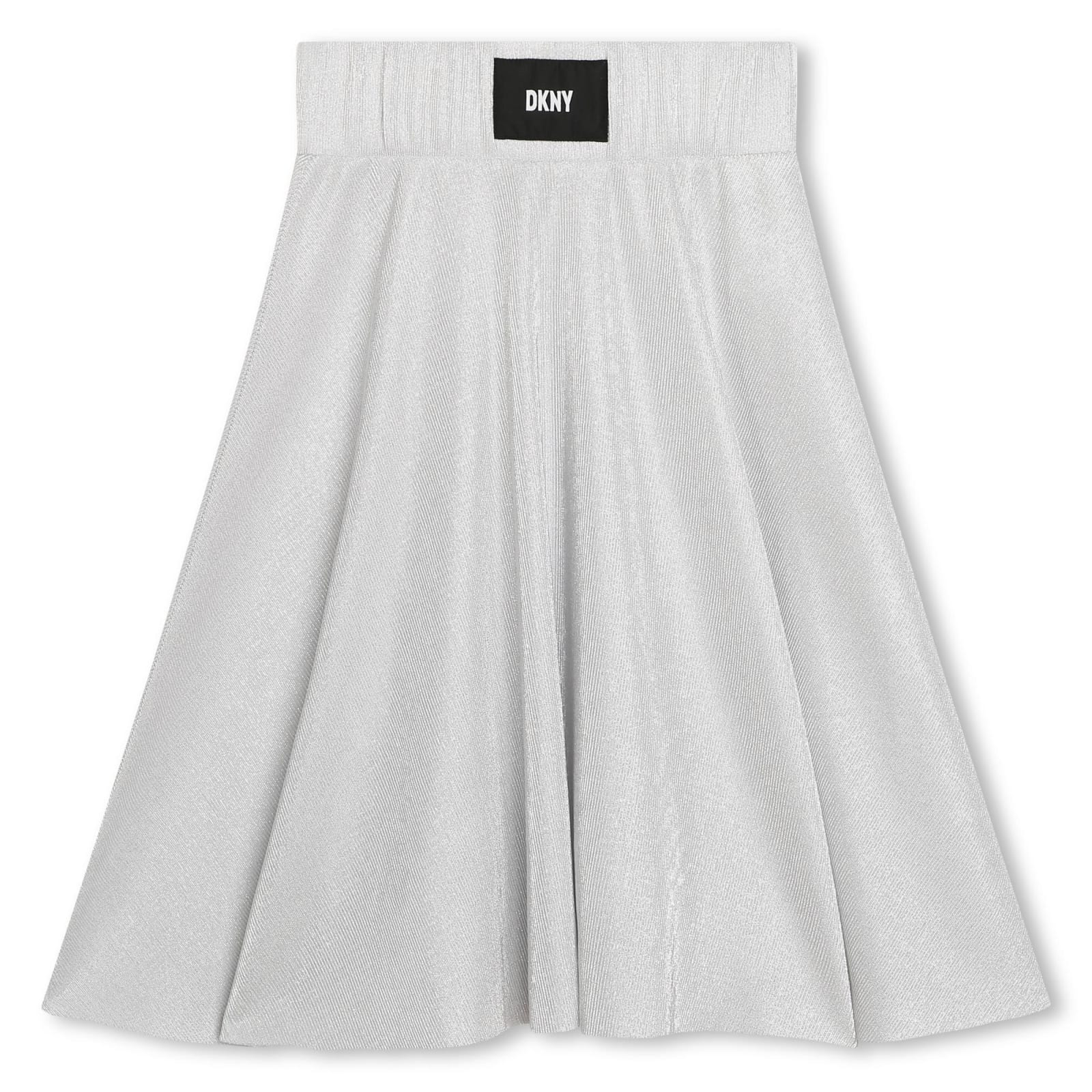Shop Dkny Skirt With Logo In Gray