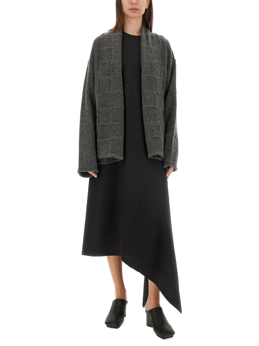 Shop Uma Wang Oversize Fit Cardigan In Grey