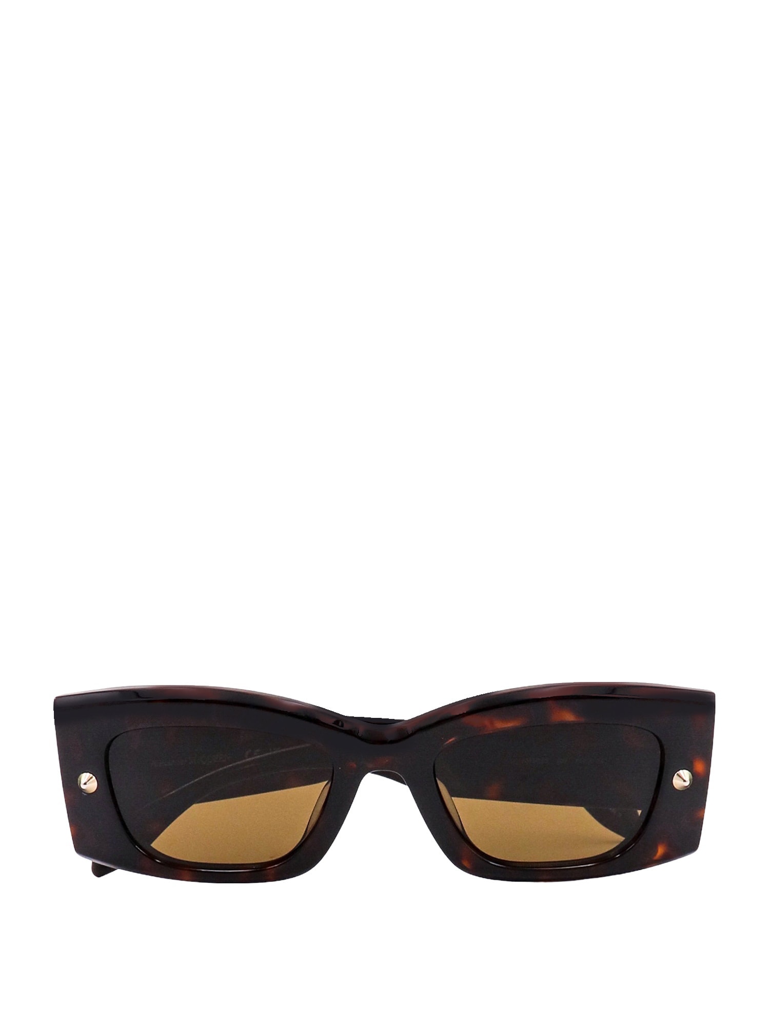 Shop Alexander Mcqueen Sunglasses In Brown
