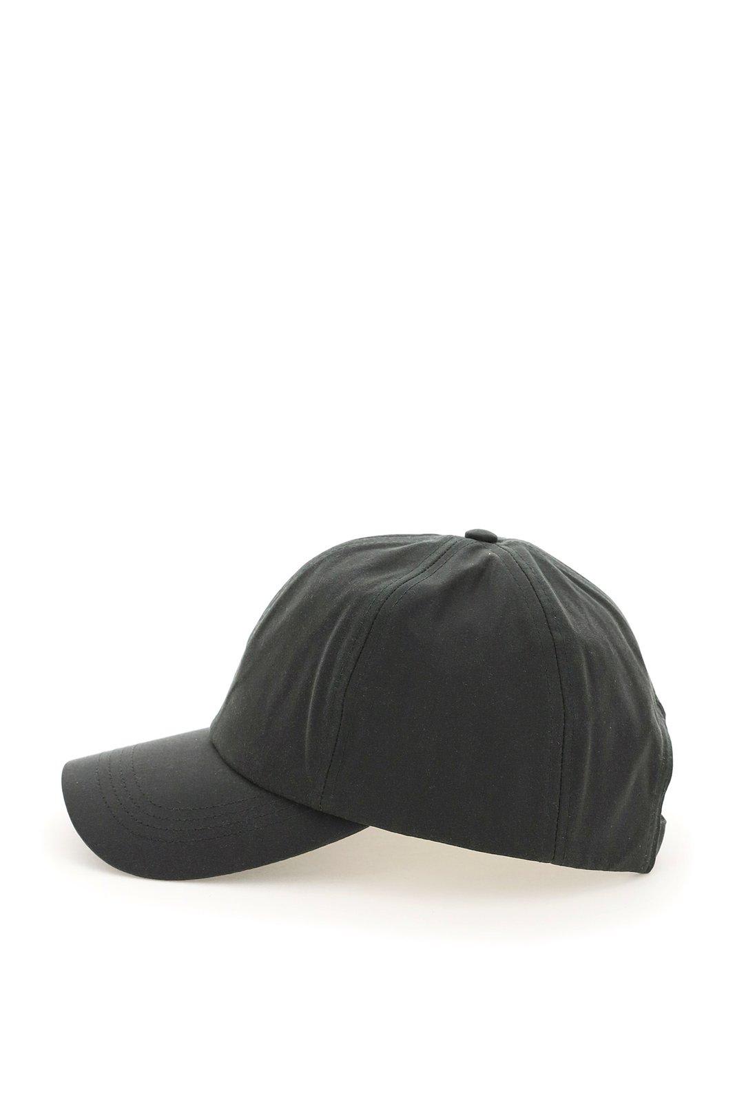 Barbour Curved Peak Baseball Cap In Green