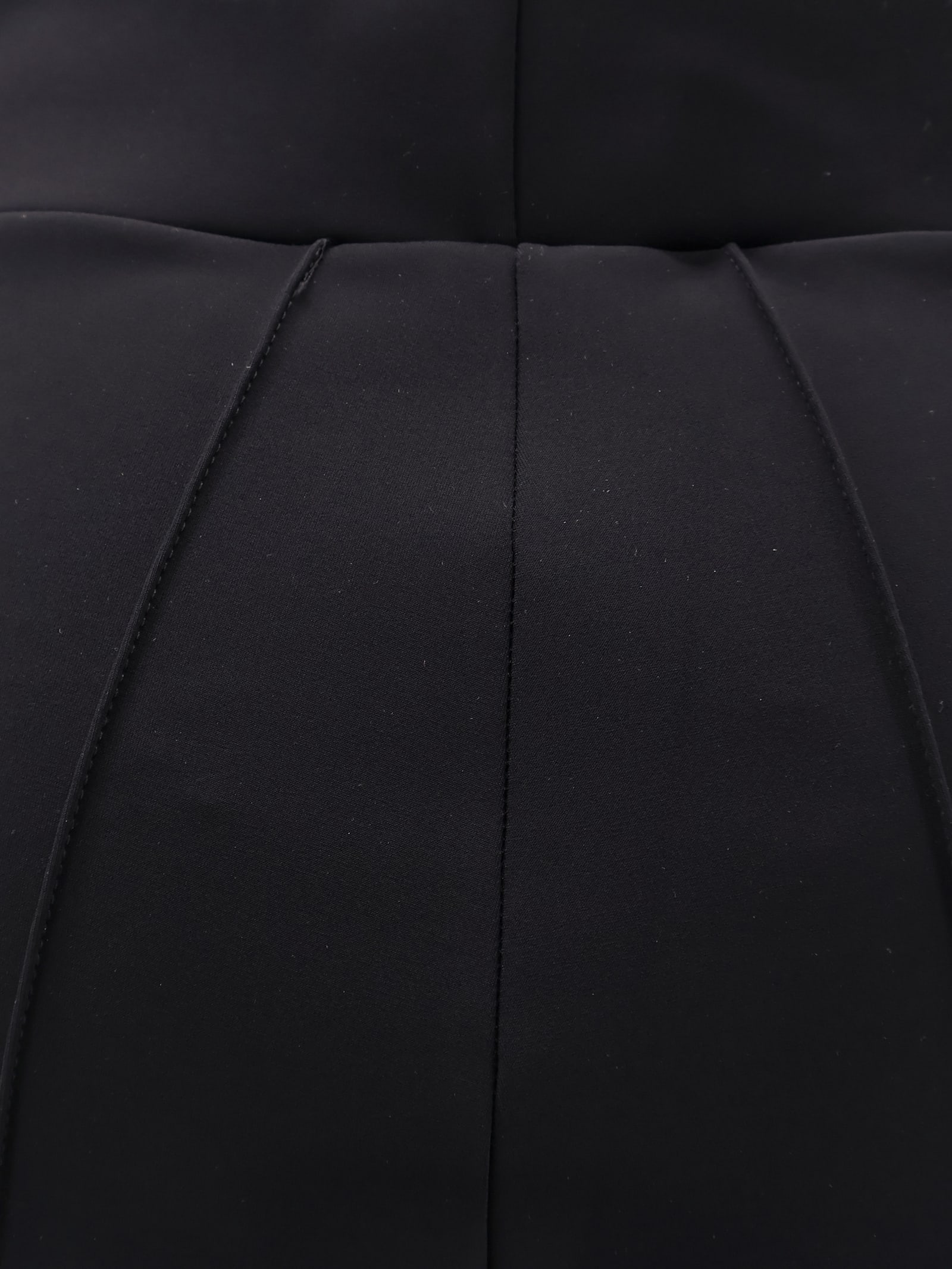 La Petit Robe Di Chiara Boni Forever Jersey Trousers With Flared Bottom In Black