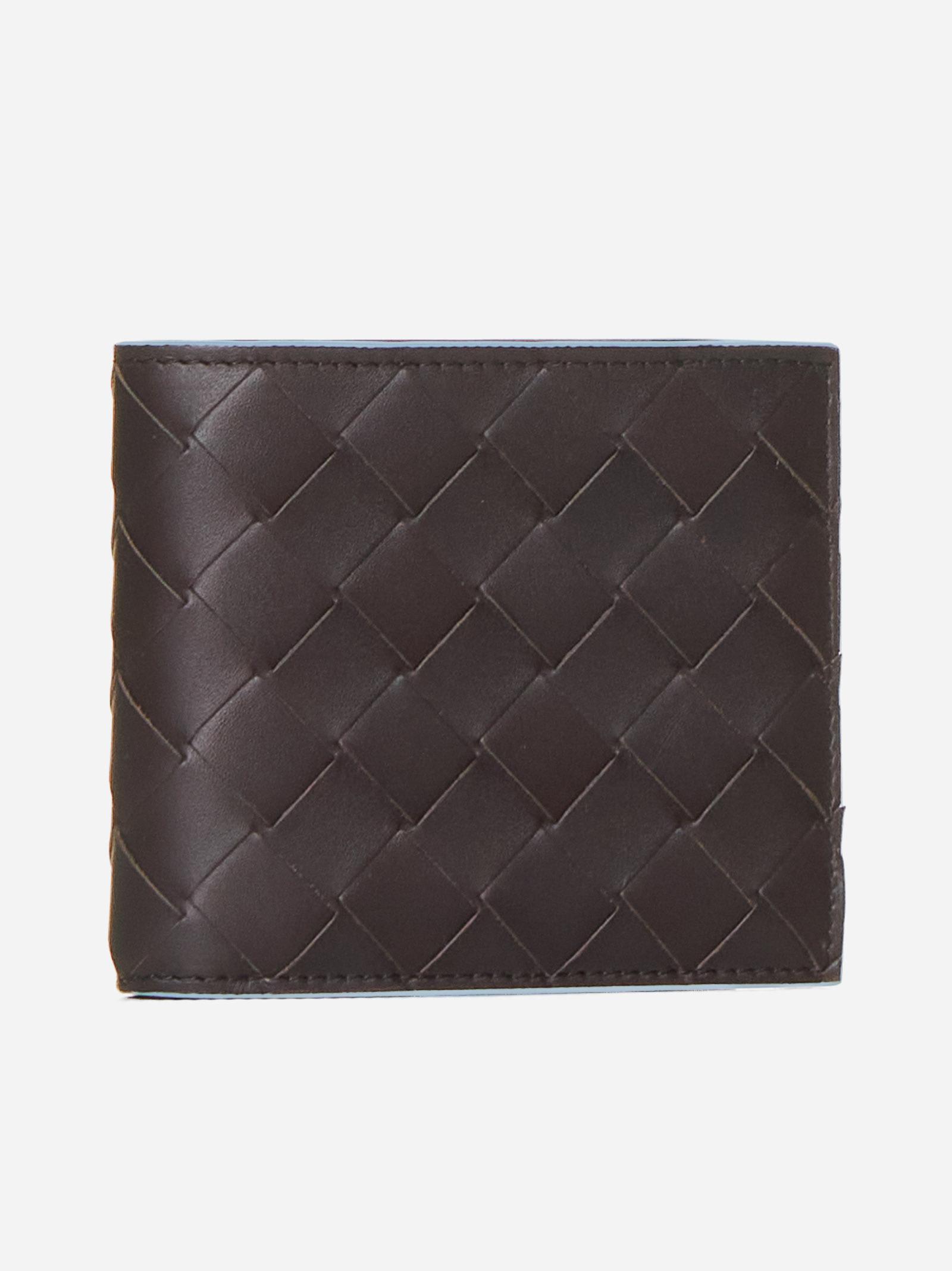 Shop Bottega Veneta Intrecciato Leather Bifold Wallet In Brown