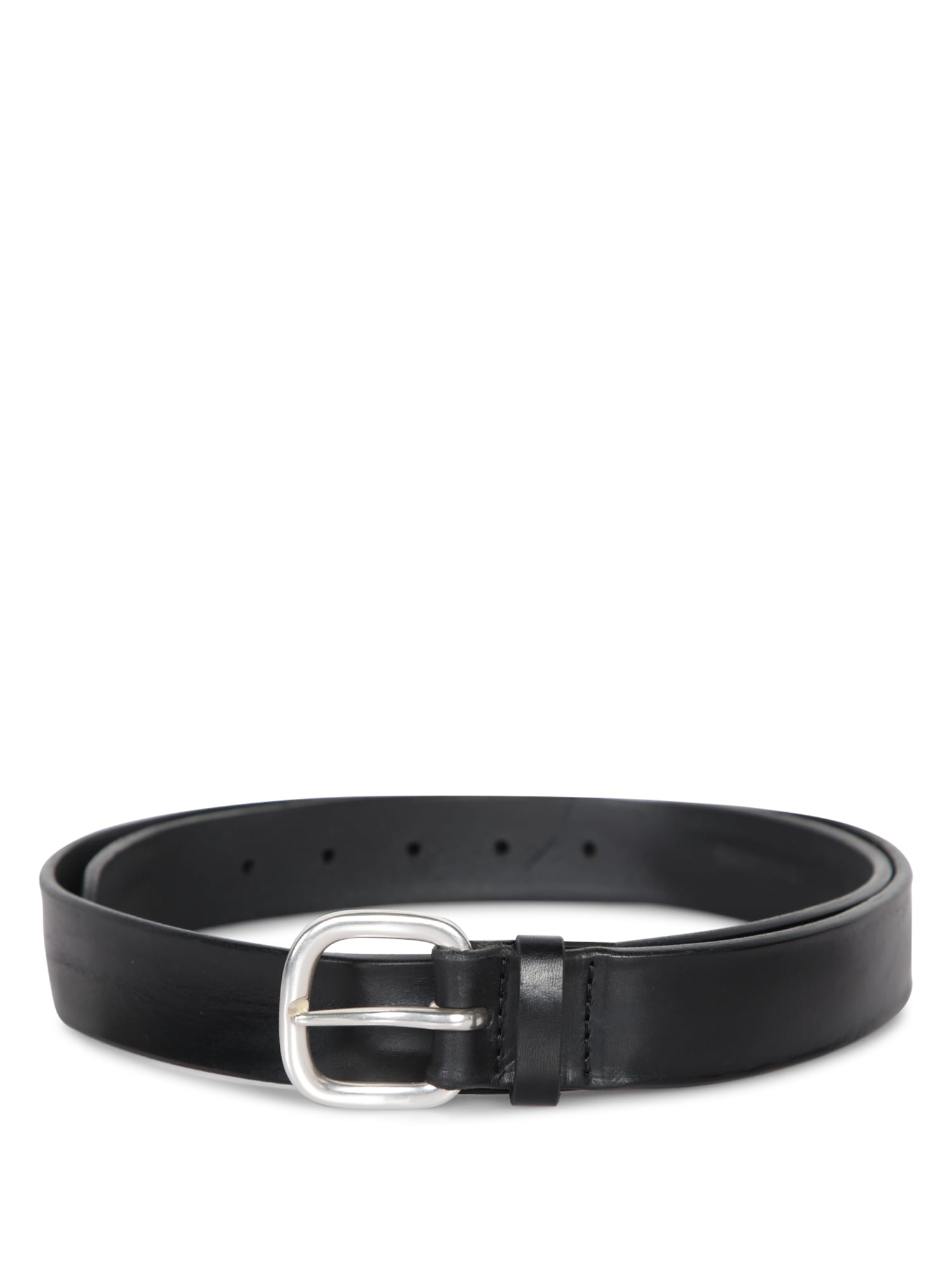 Shop Orciani Black Leather Belt