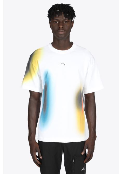 A-COLD-WALL Hypergraphic T-shirt White cotton t-shirt with multicolor digital print