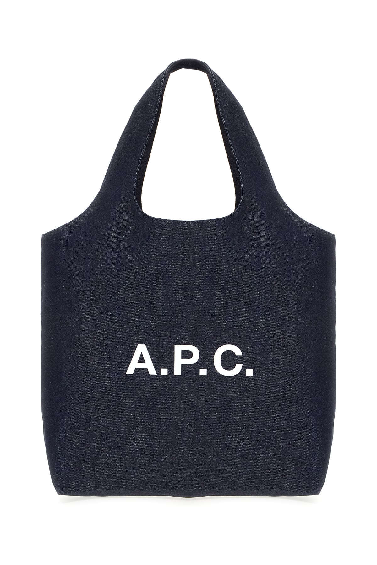 Apc Denim Shopping Bag In Purple