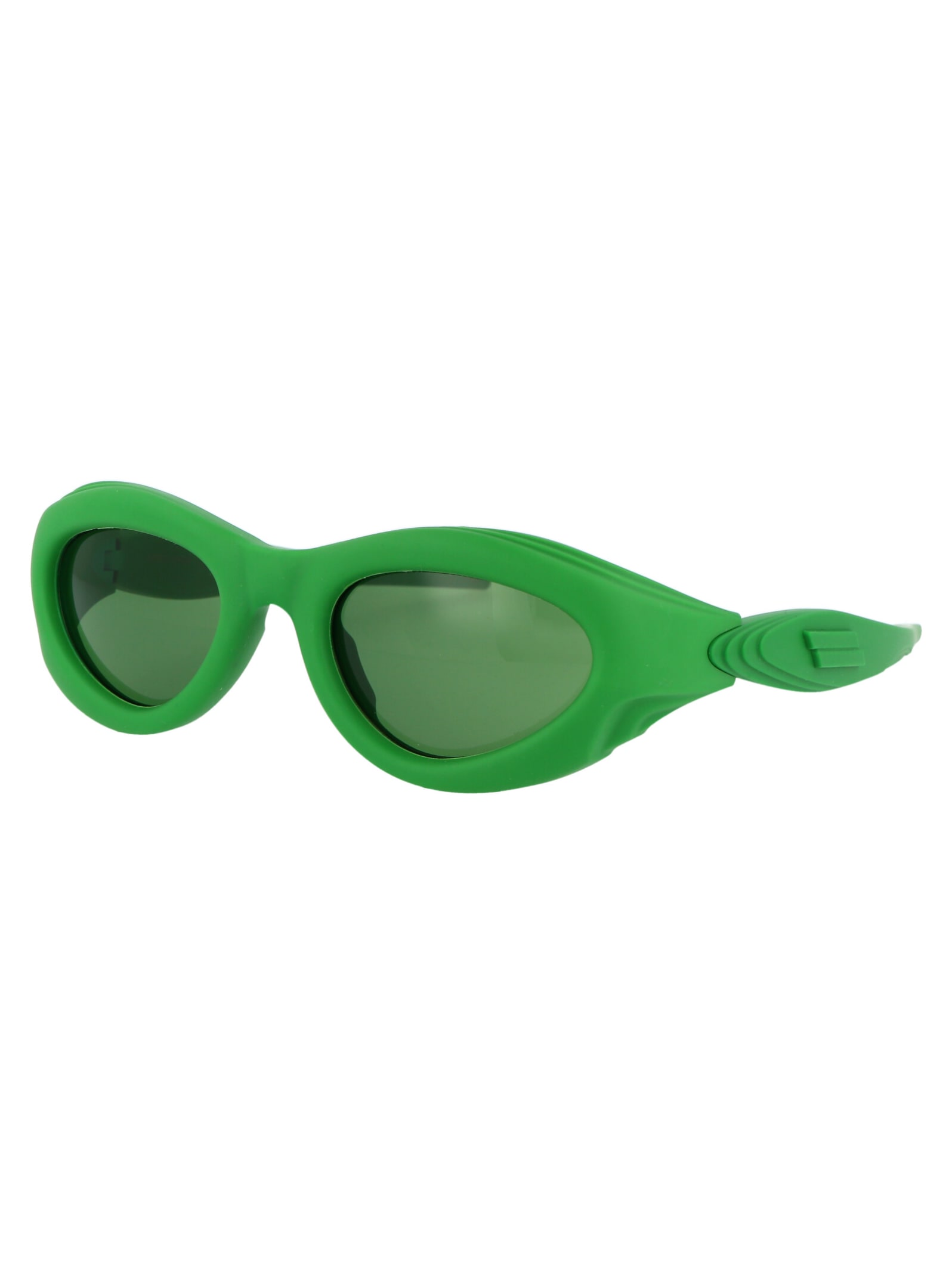 Shop Bottega Veneta Bv1162s Sunglasses In 002 Green Green Green